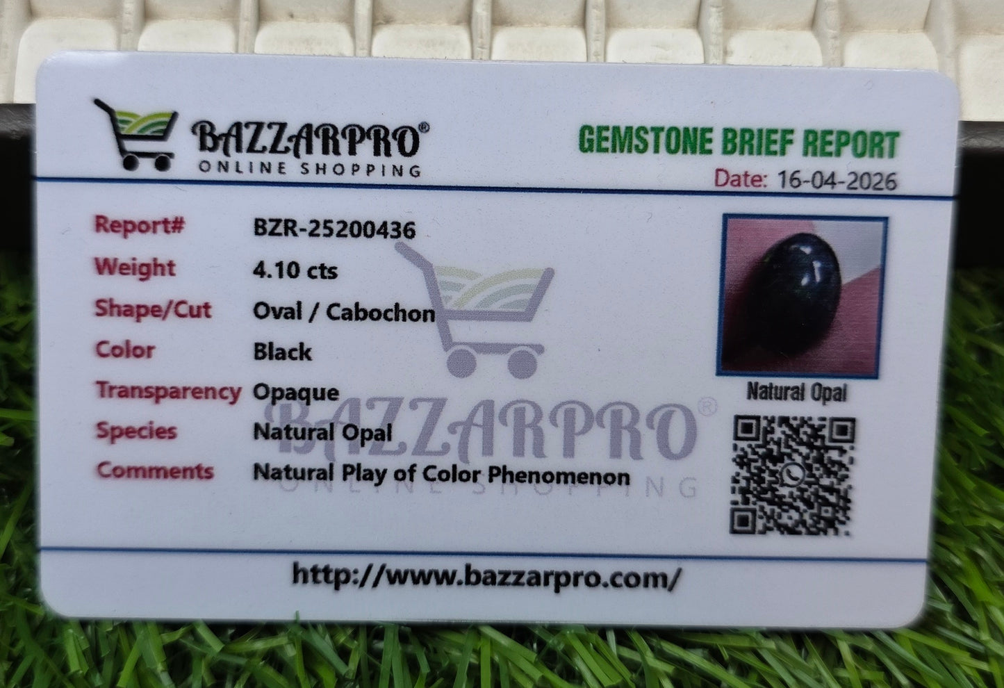 Natural Full Fire Opal Stone With Lab Certificate