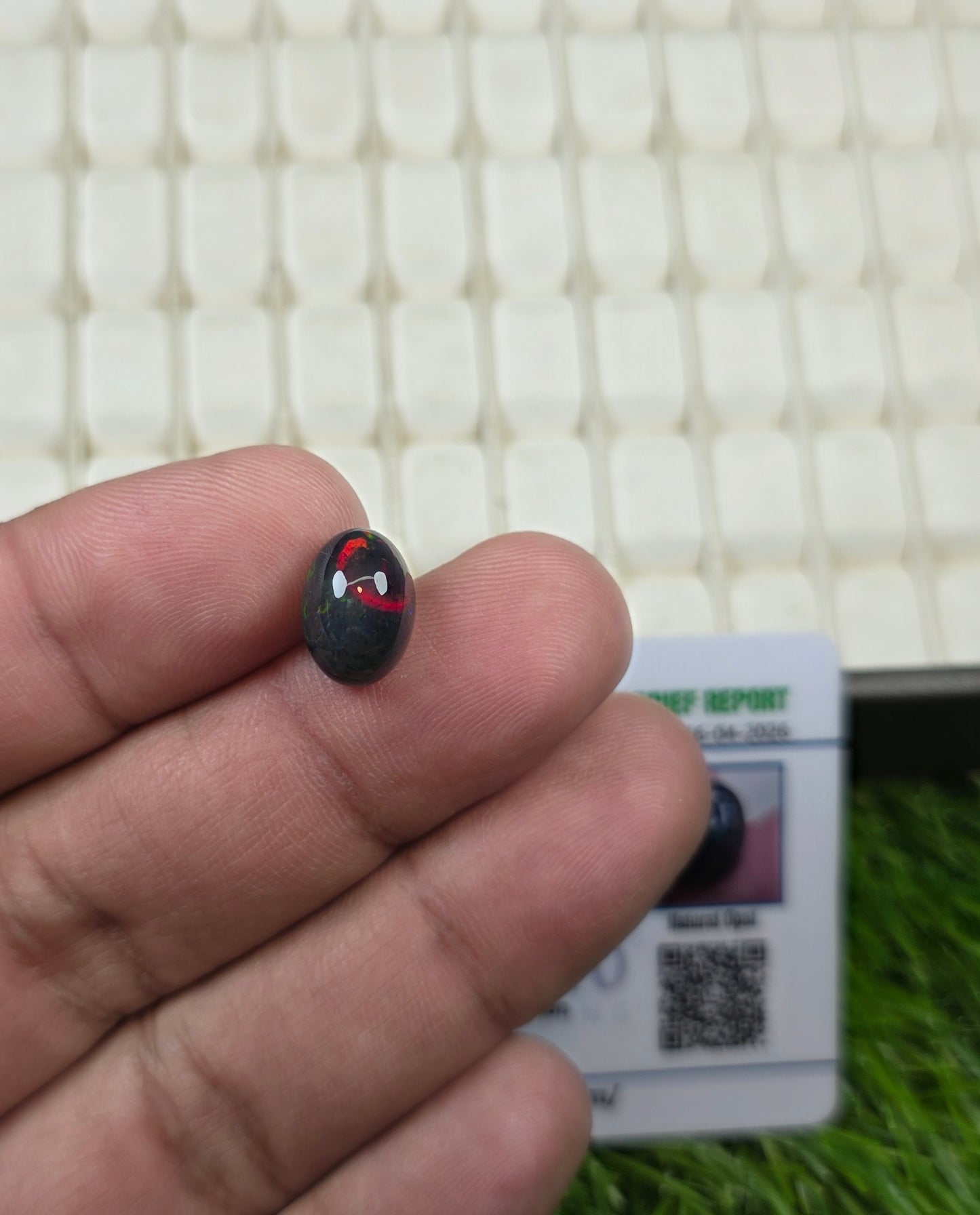 Natural Full Fire Opal Stone With Lab Certificate