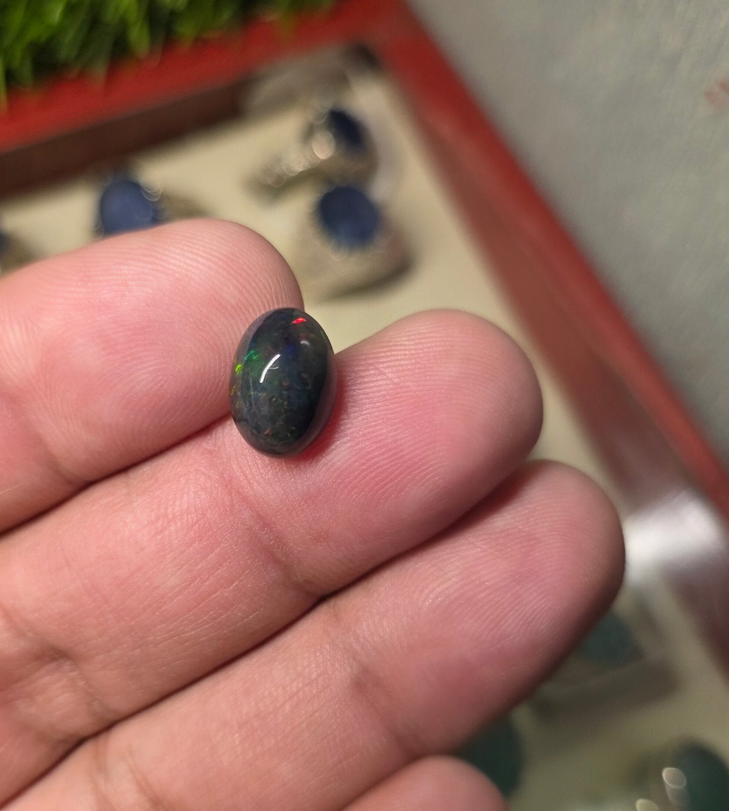 Natural Full Fire Opal Stone With Lab Certificate