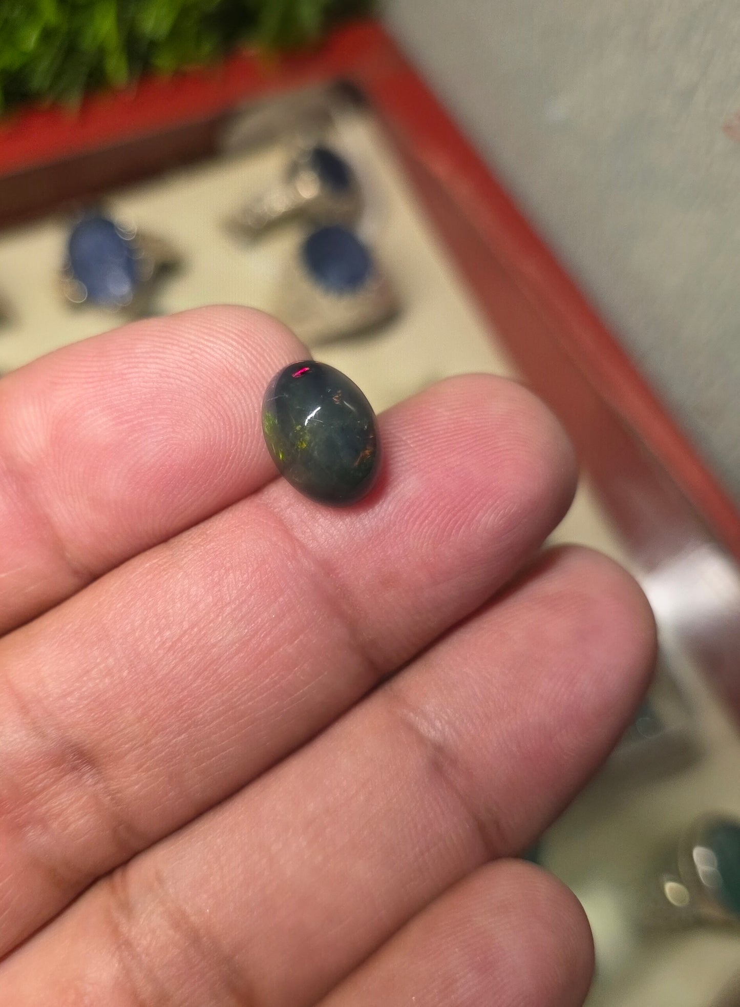 Natural Full Fire Opal Stone With Lab Certificate