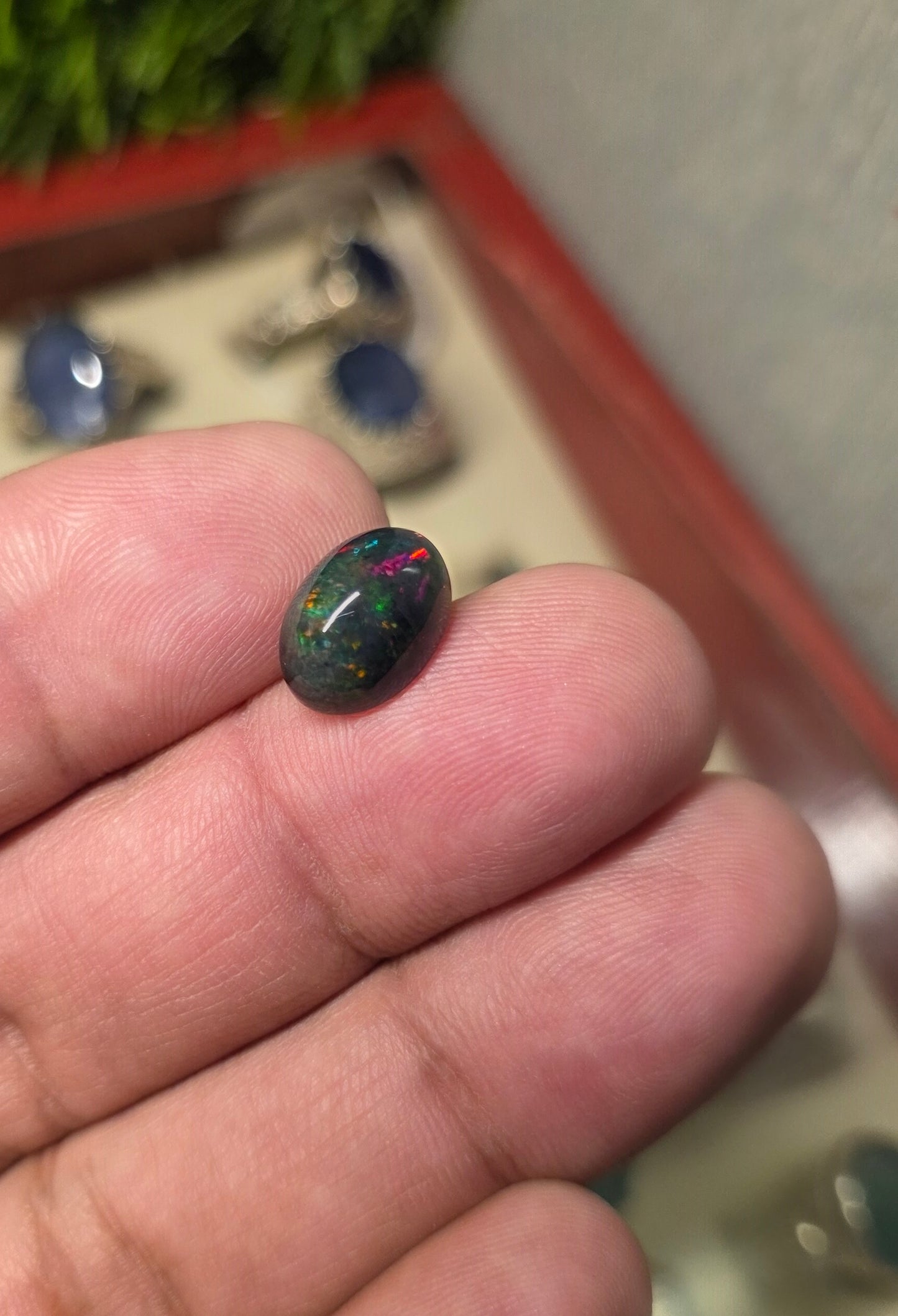 Natural Full Fire Opal Stone With Lab Certificate