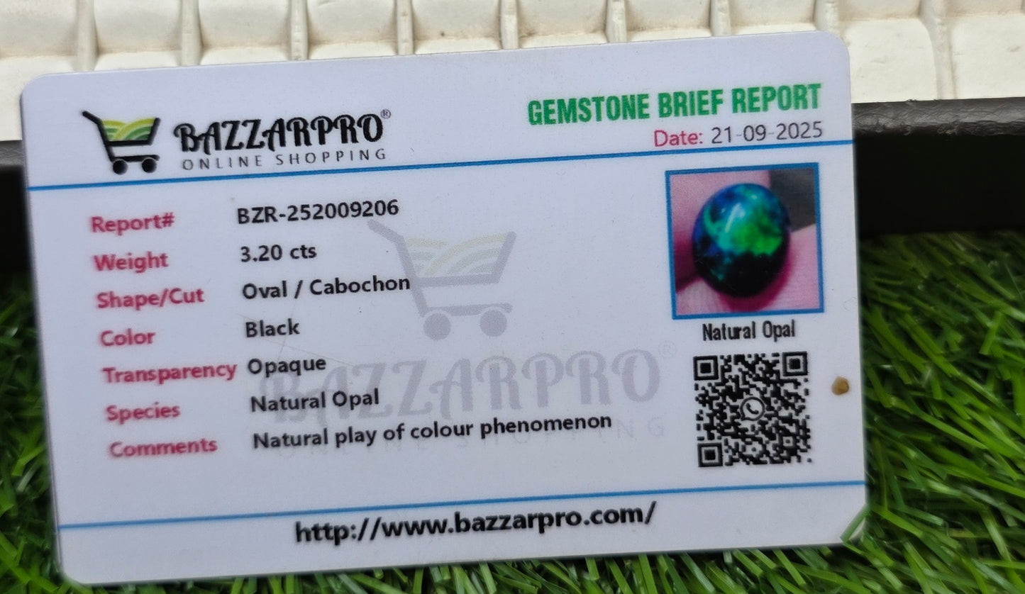 Natural Full Fire Opal Stone With Lab Certificate