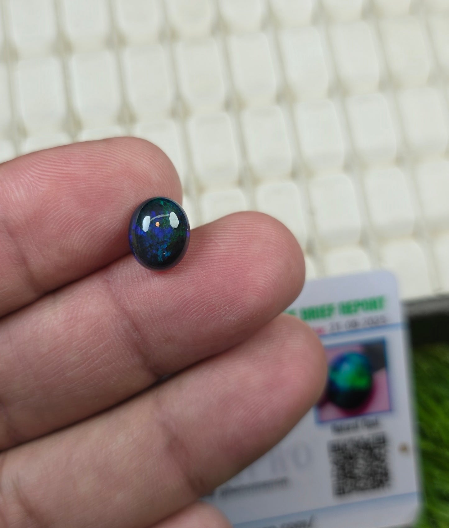 Natural Full Fire Opal Stone With Lab Certificate