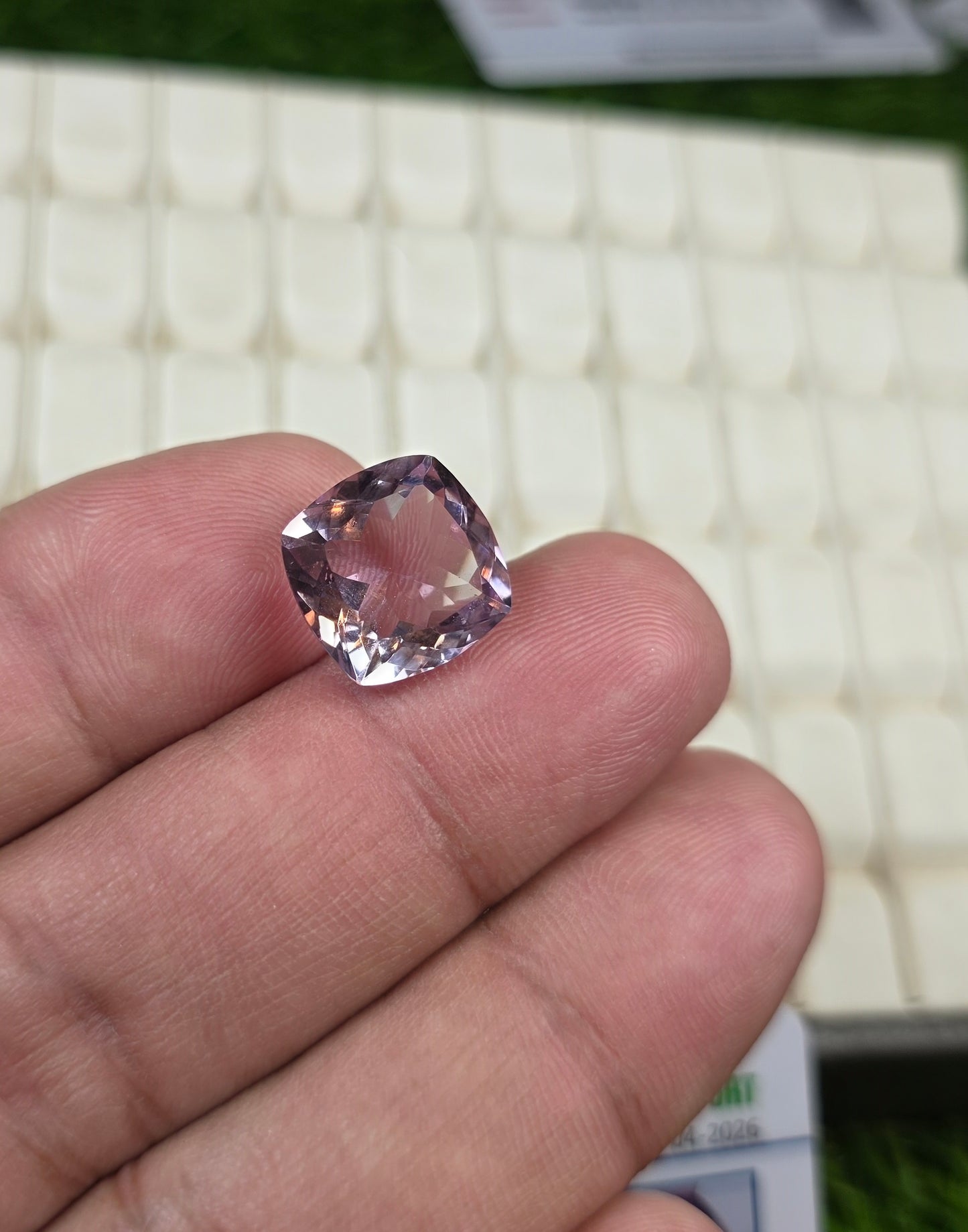 Natural Amethyst Stone With Lab Certificate