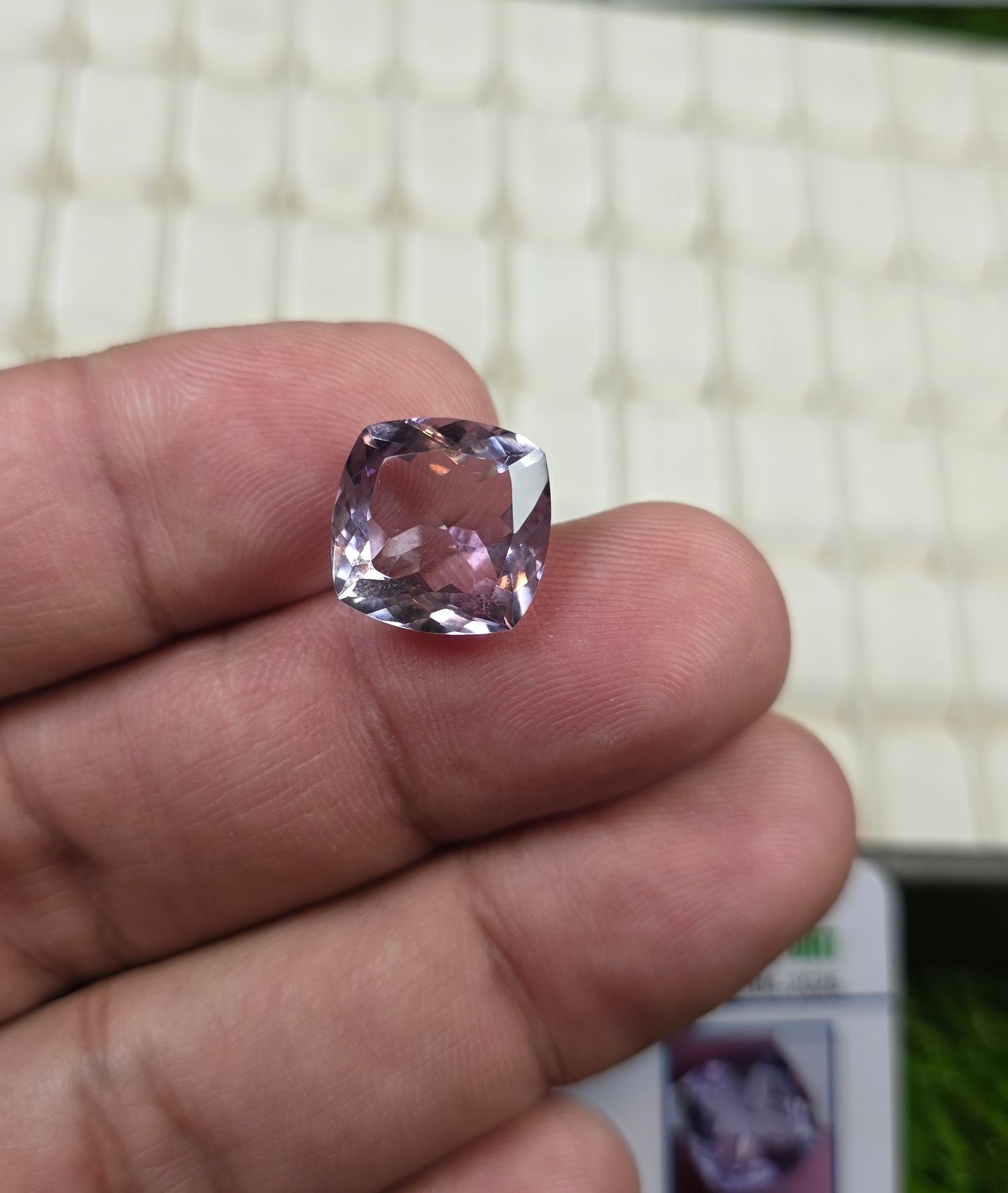 Natural Amethyst Stone With Lab Certificate