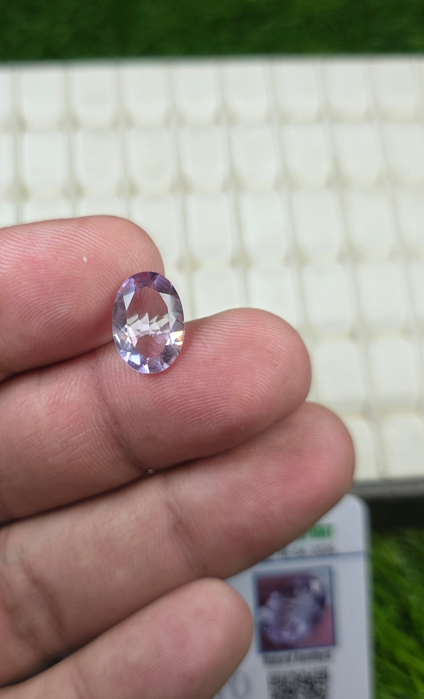 Natural Amethyst Stone With Lab Certificate