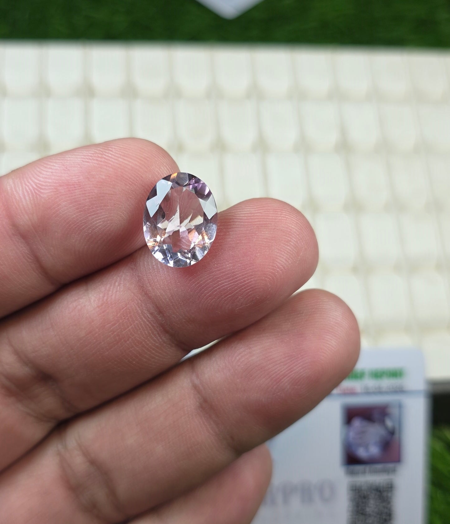 Natural Amethyst Stone With Lab Certificate