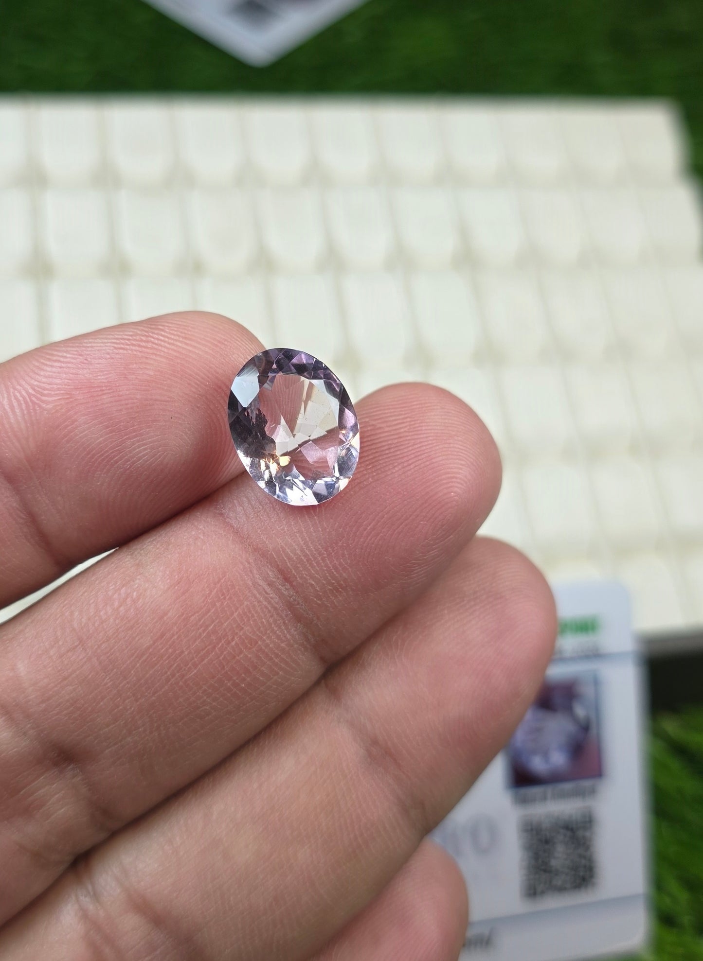 Natural Amethyst Stone With Lab Certificate