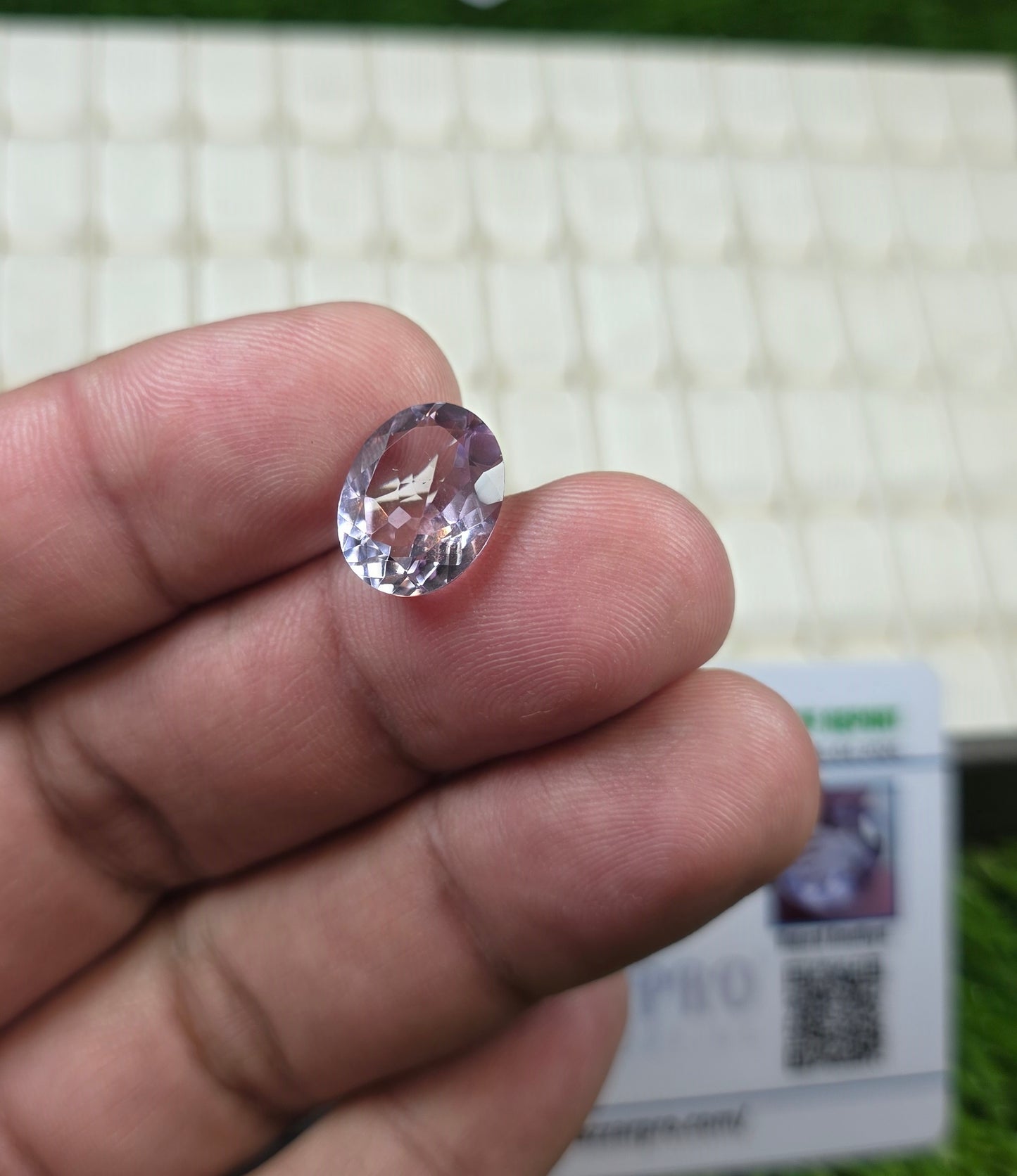 Natural Amethyst Stone With Lab Certificate