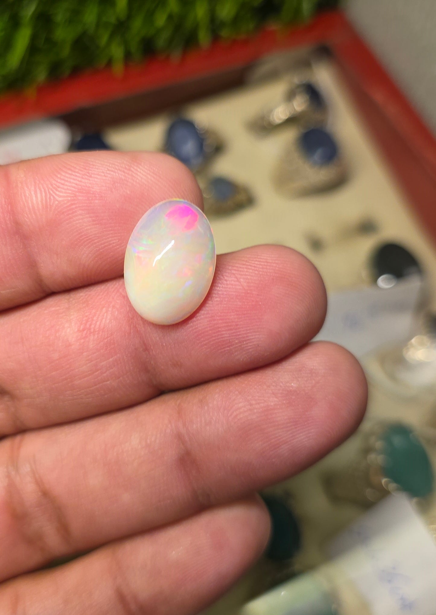 Natural Full Fire Opal Stone With Lab Certificate