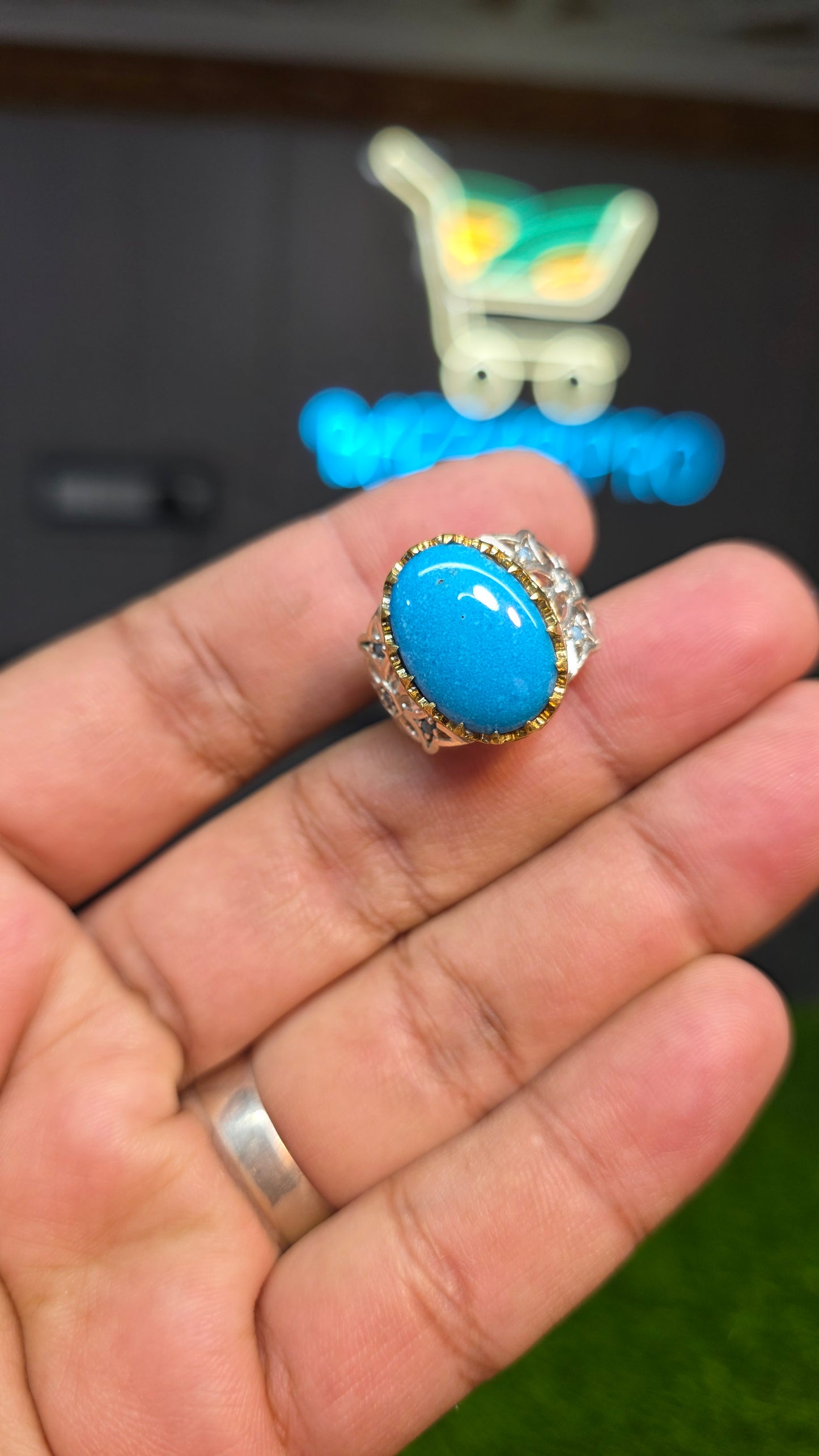 Premium Quality Vintage Style Feroza Ring
