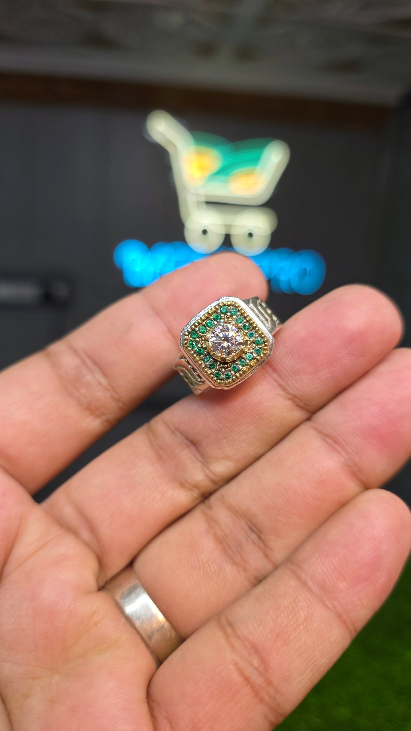 Premium Quality Vintage Style Moissanite Ring