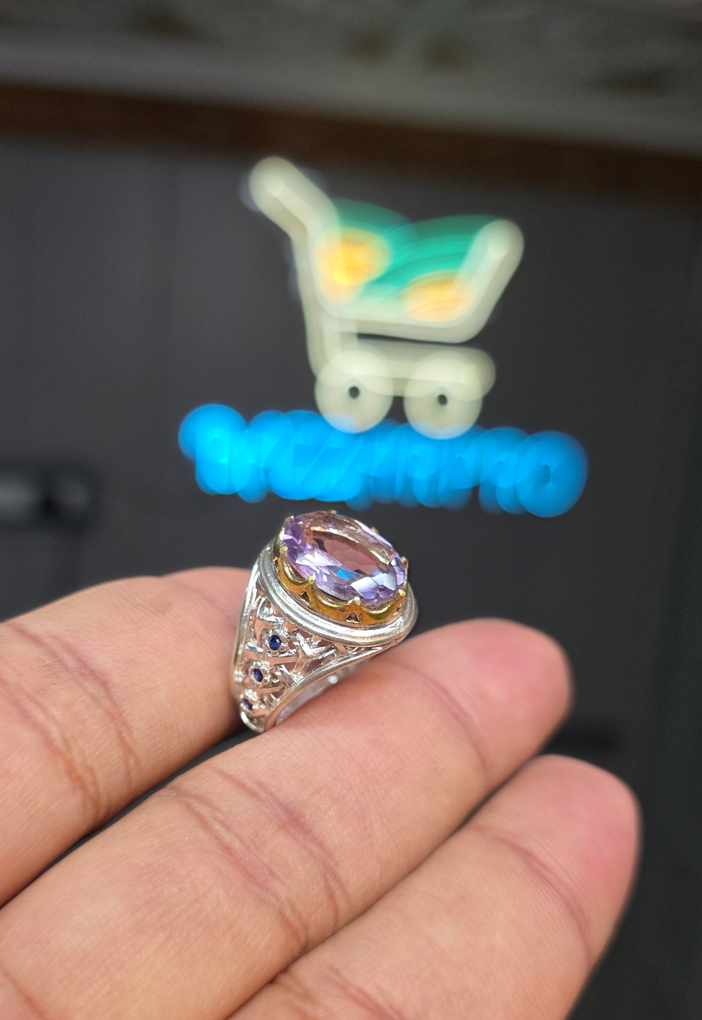 Premium Quality Vintage Style Amethyst Ring