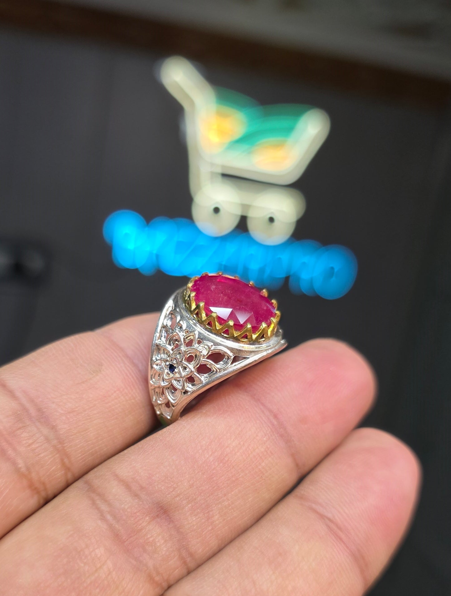 Premium Quality Vintage Style Ruby Ring