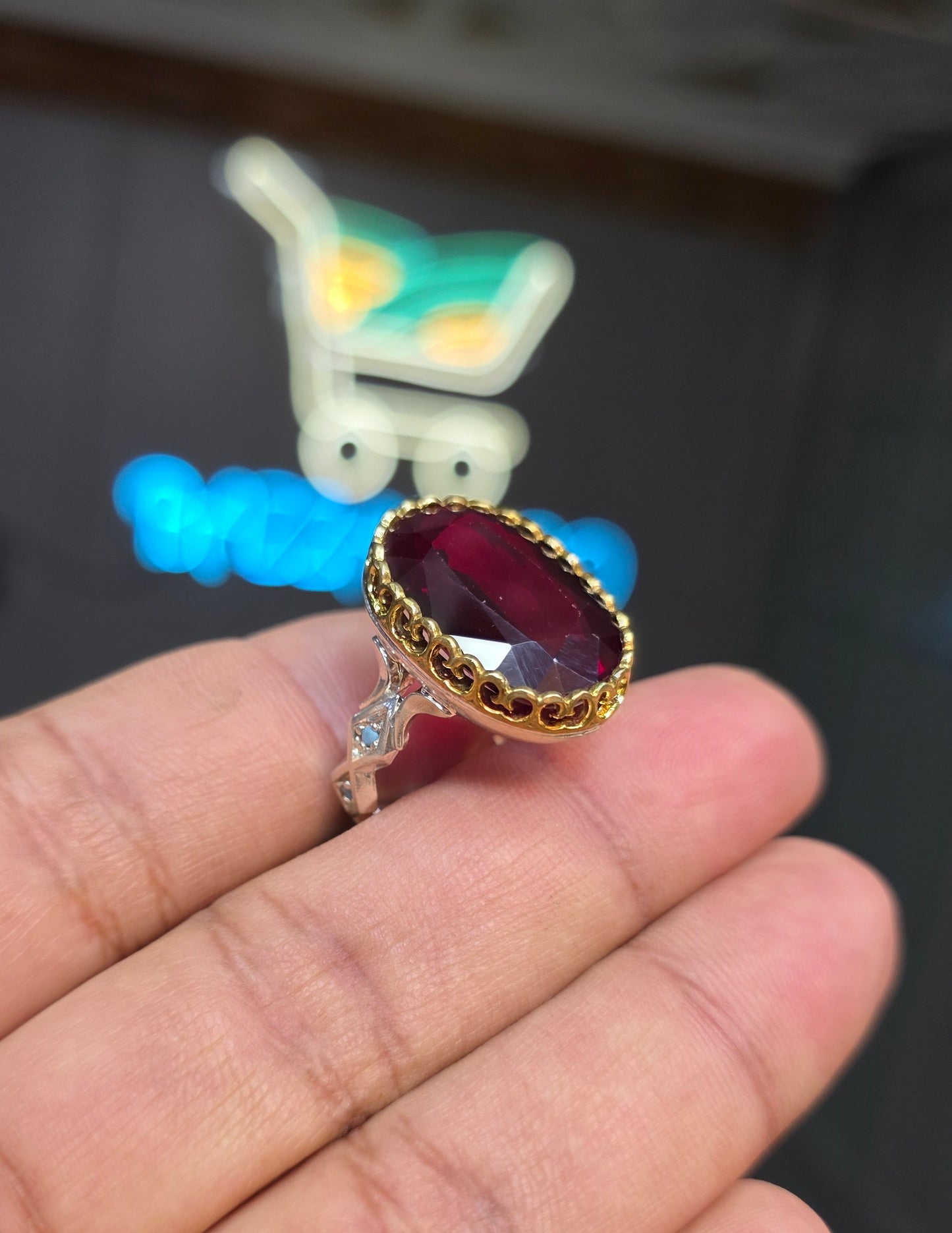 Premium Quality Vintage Style Yaqoot Ring