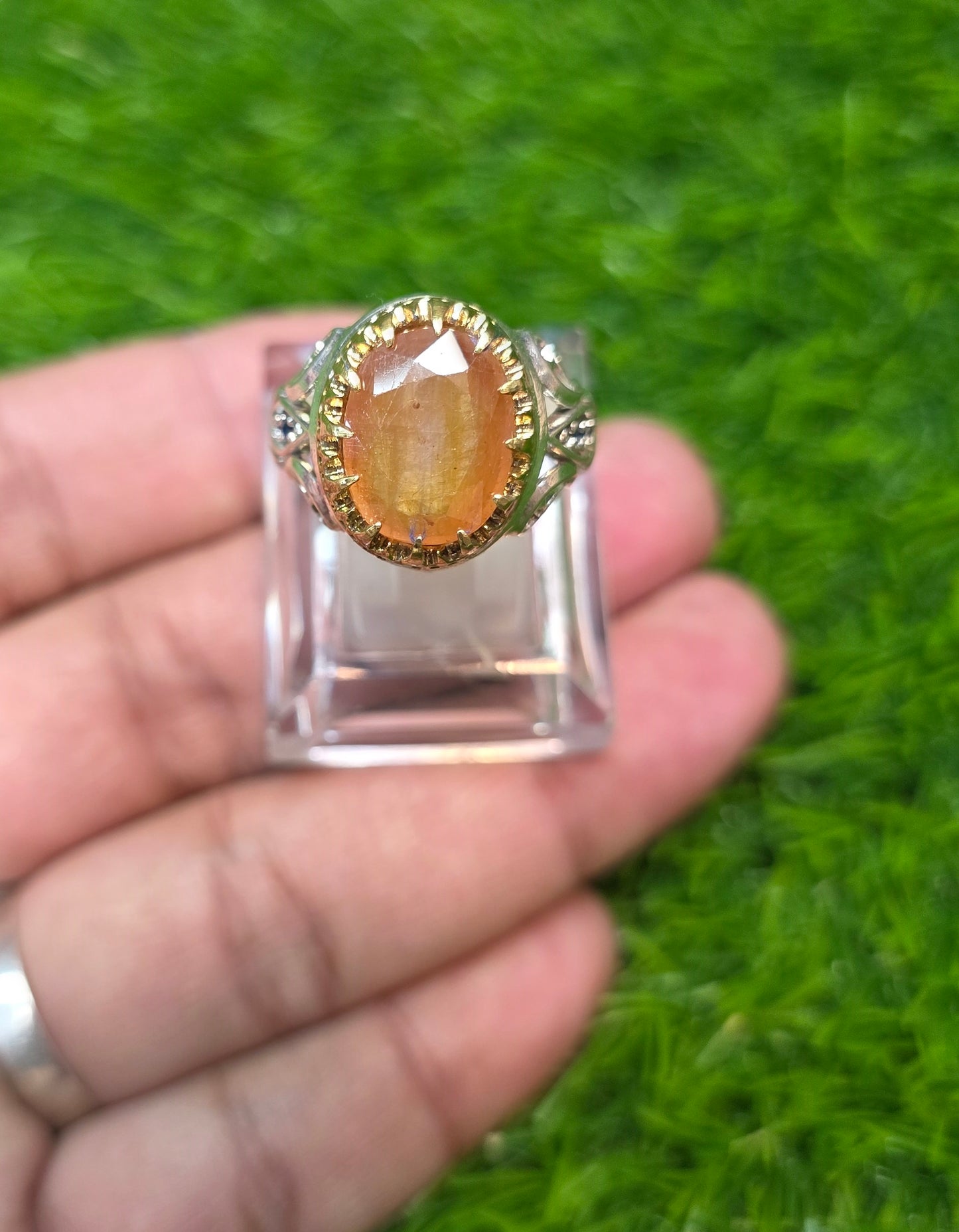 Premium Quality Vintage Style Yellow Sapphire Ring