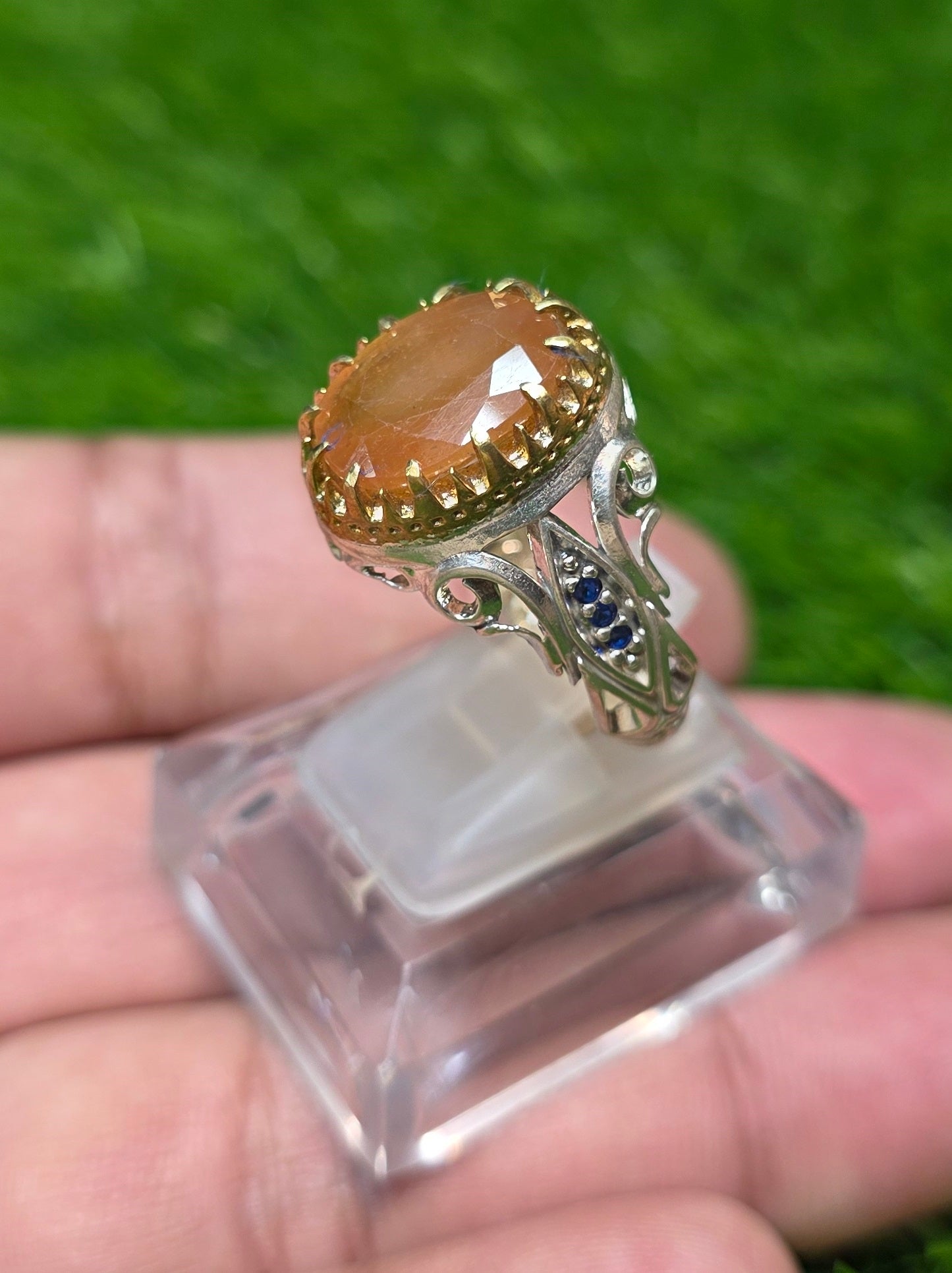 Premium Quality Vintage Style Yellow Sapphire Ring