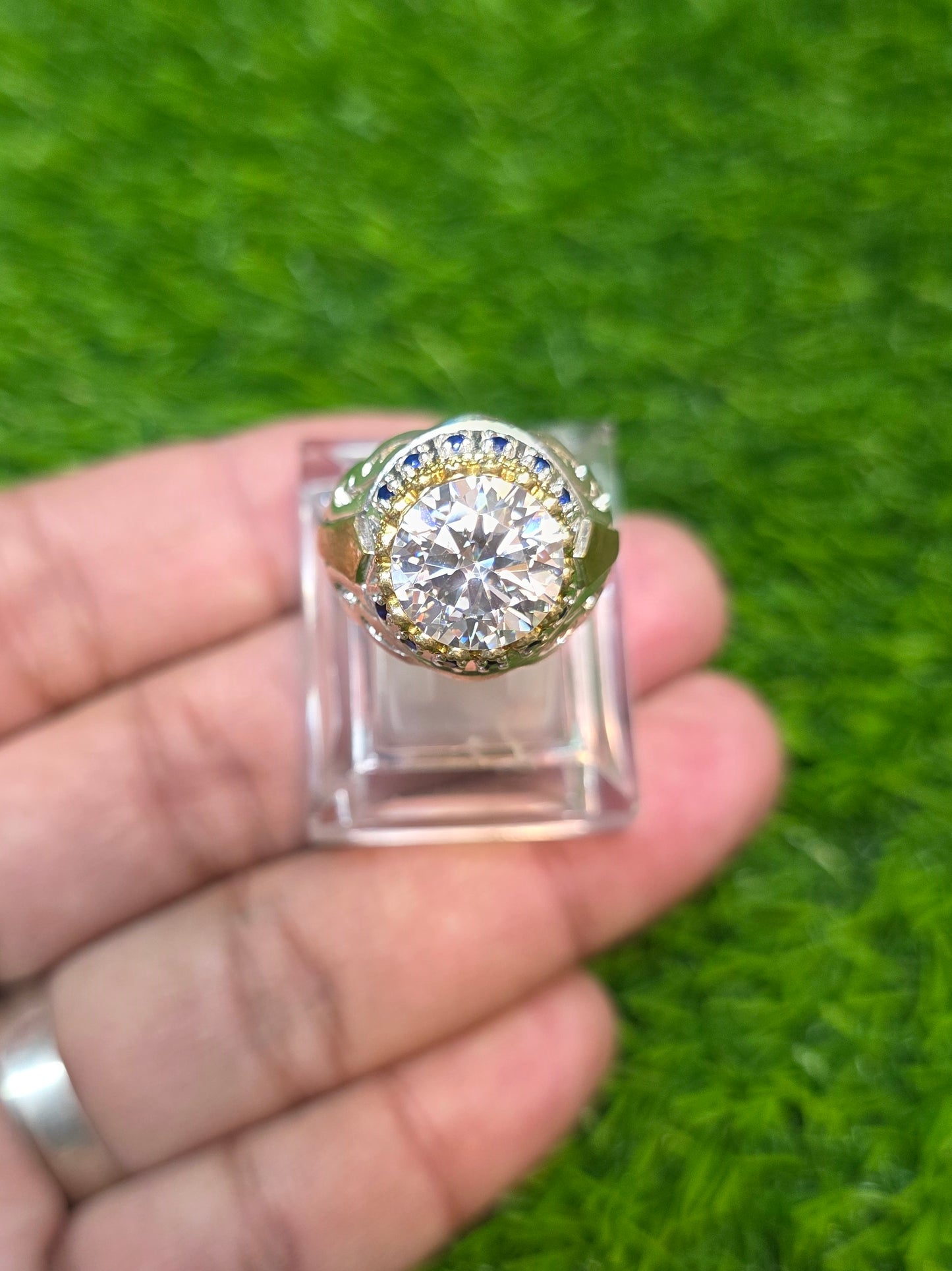 Premium Quality Vintage Style White Moissanite Ring