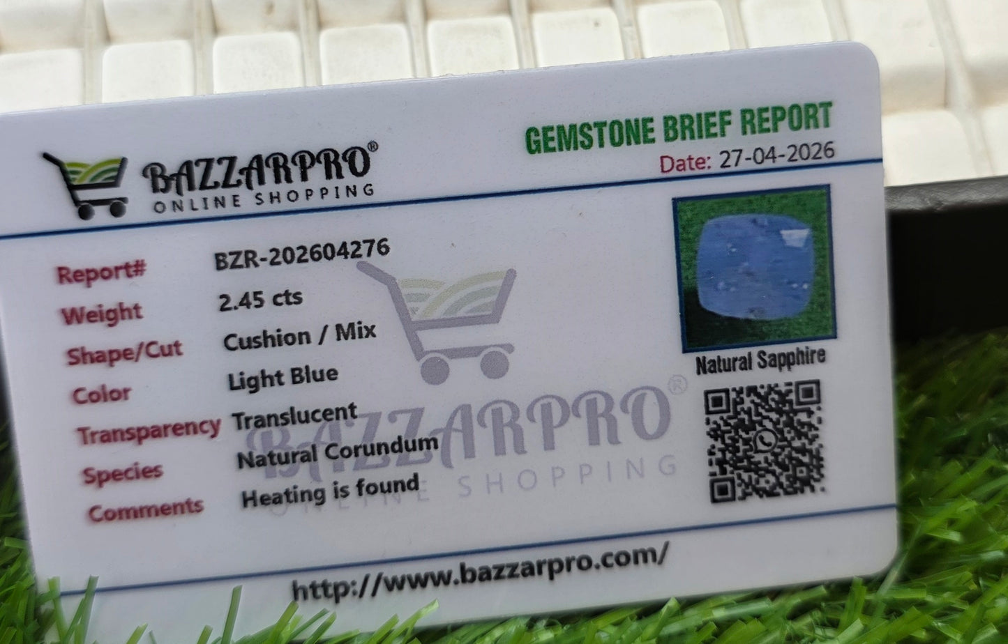 Premium Quality Neelam With Lab Certificate