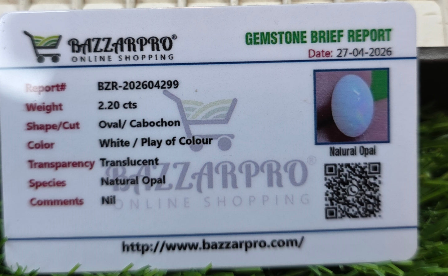 Premium Quality Opal With Lab Certificate