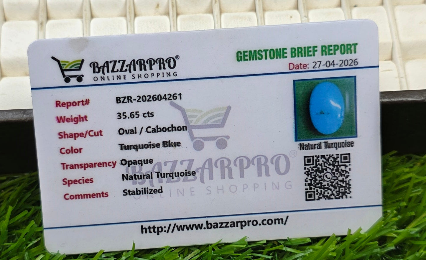 Premium Quality Feroza With Lab Certificate