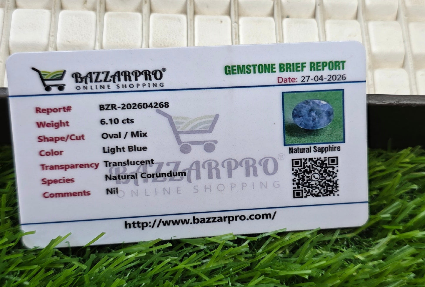 Premium Quality Neelam With Lab Certificate