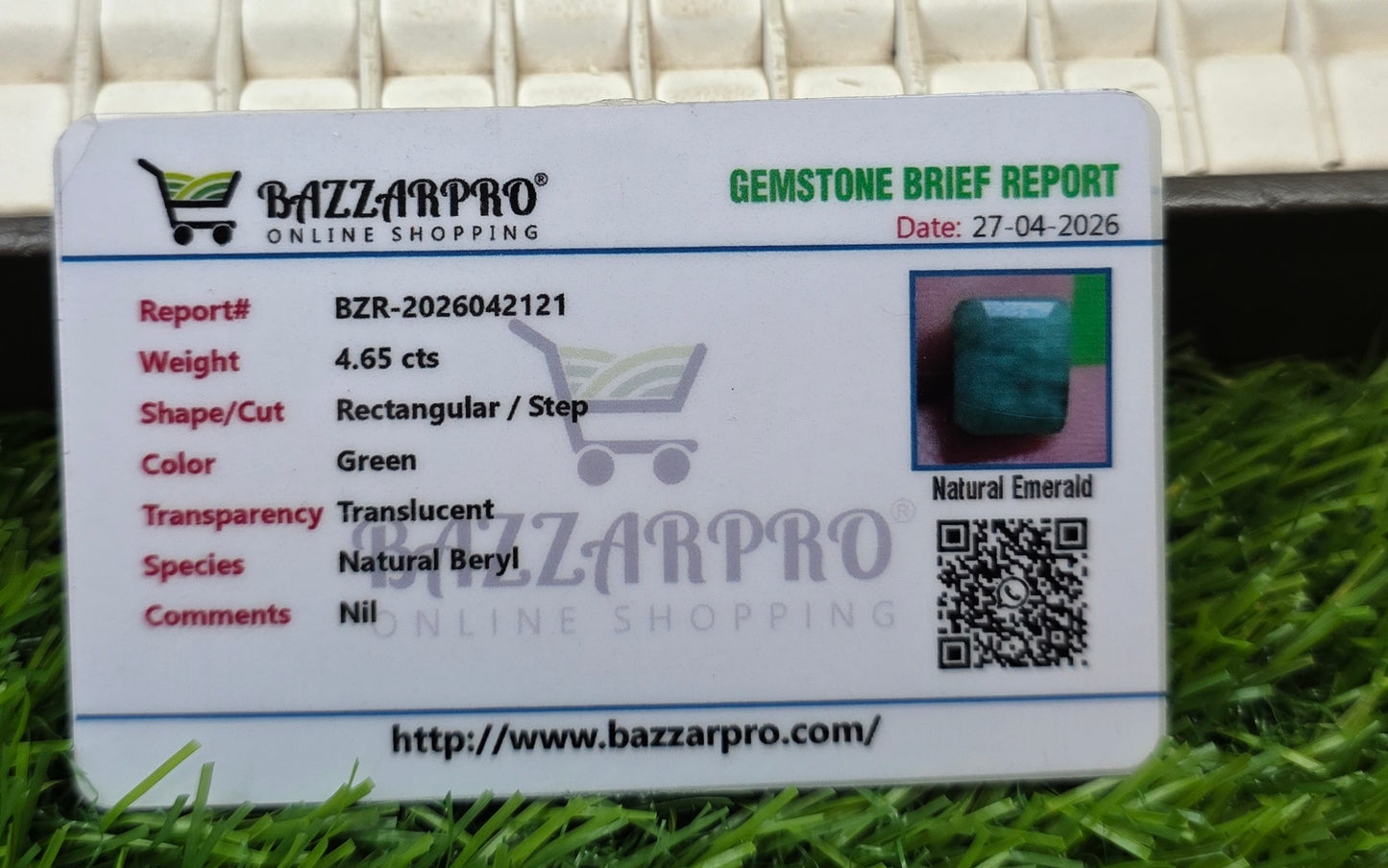 Premium Quality Zambia Zamurd With Lab Certificate