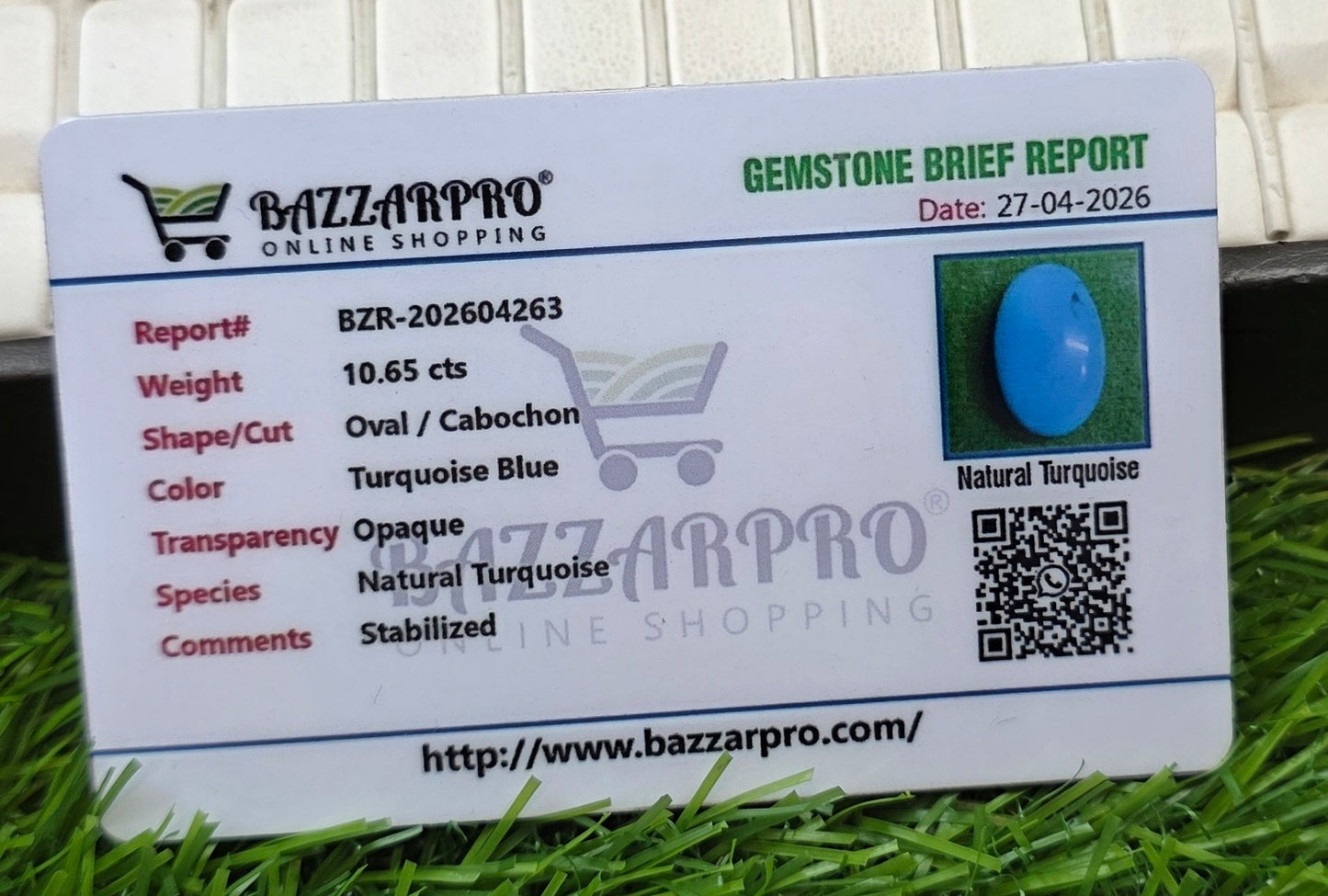 Premium Quality Feroza With Lab Certificate