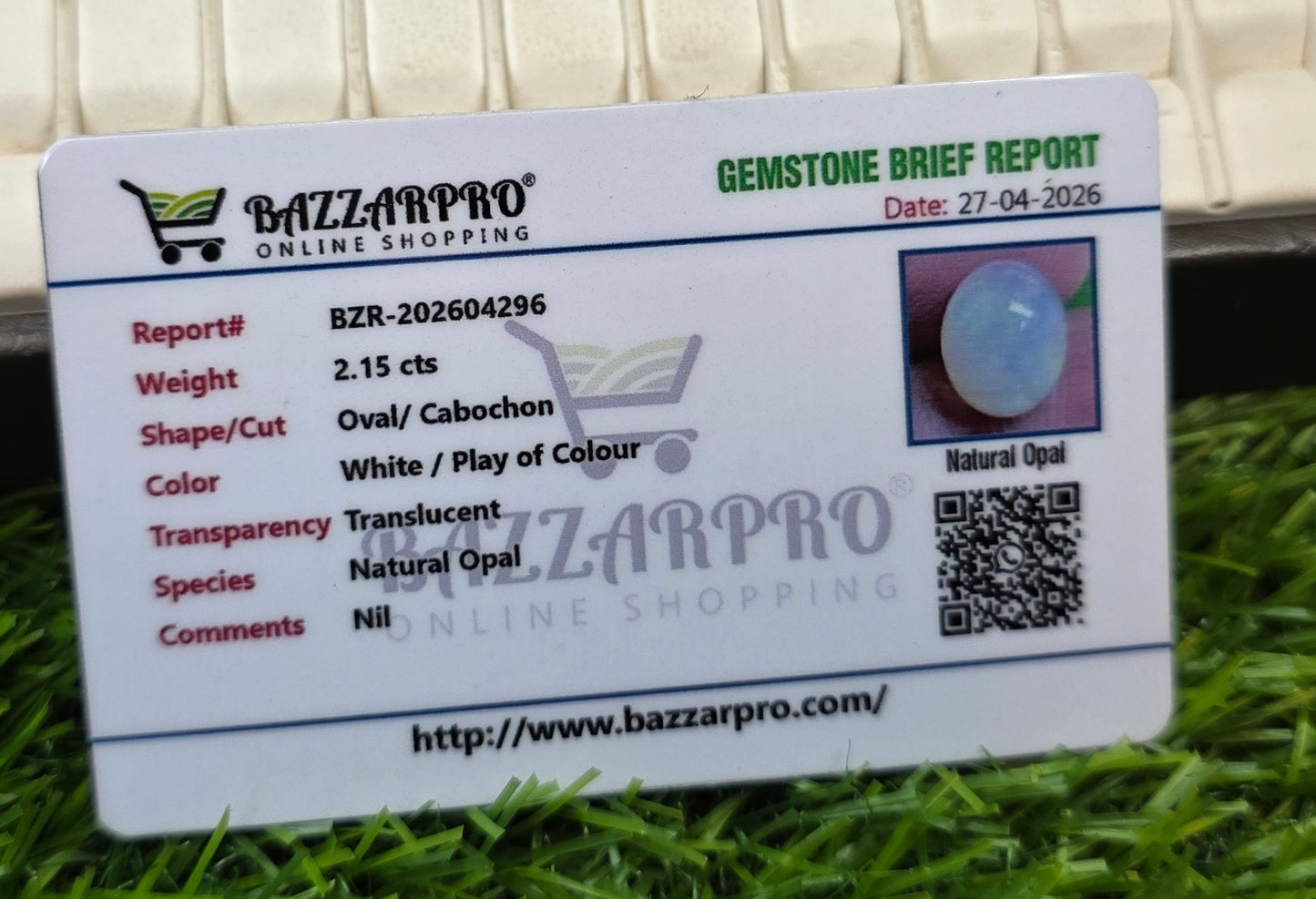 Premium Quality Opal With Lab Certificate