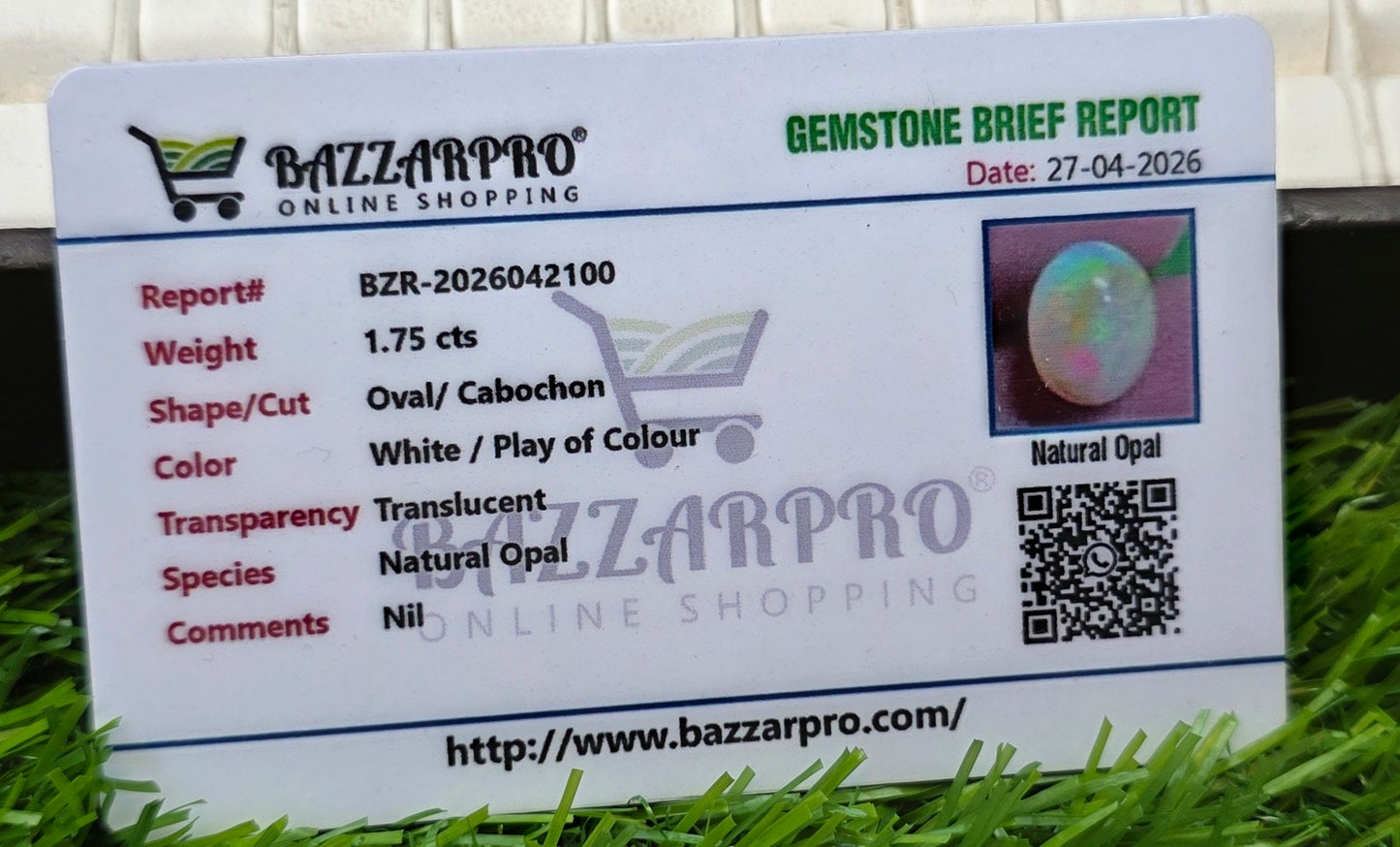 Premium Quality Opal With Lab Certificate