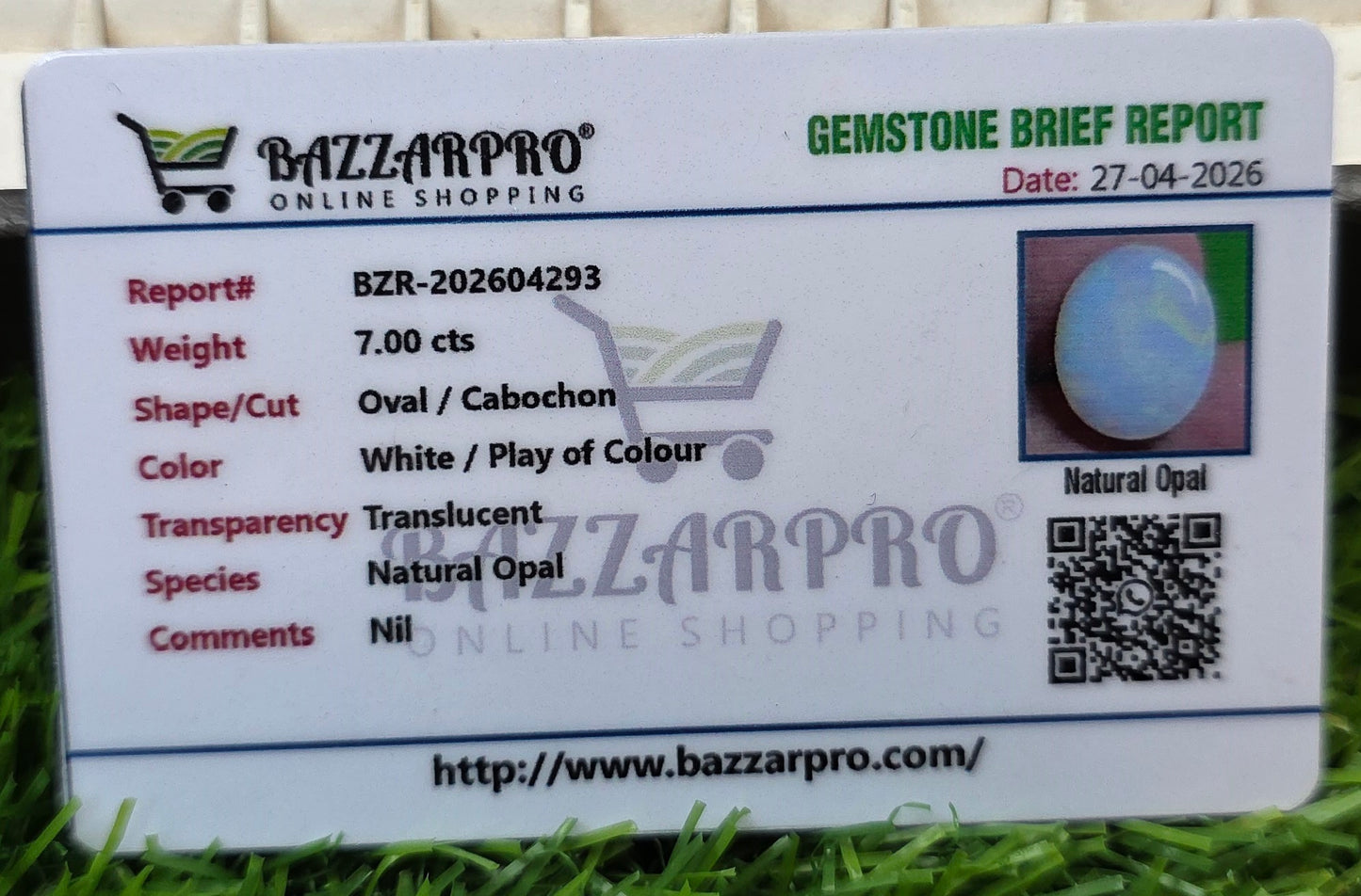 Premium Quality Opal With Lab Certificate