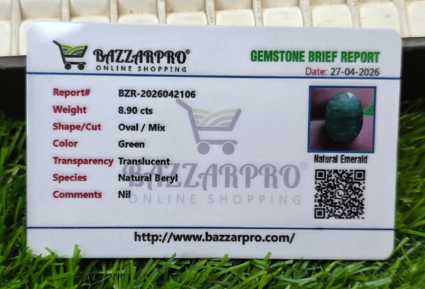 Premium Quality Zamurd With Lab Certificate