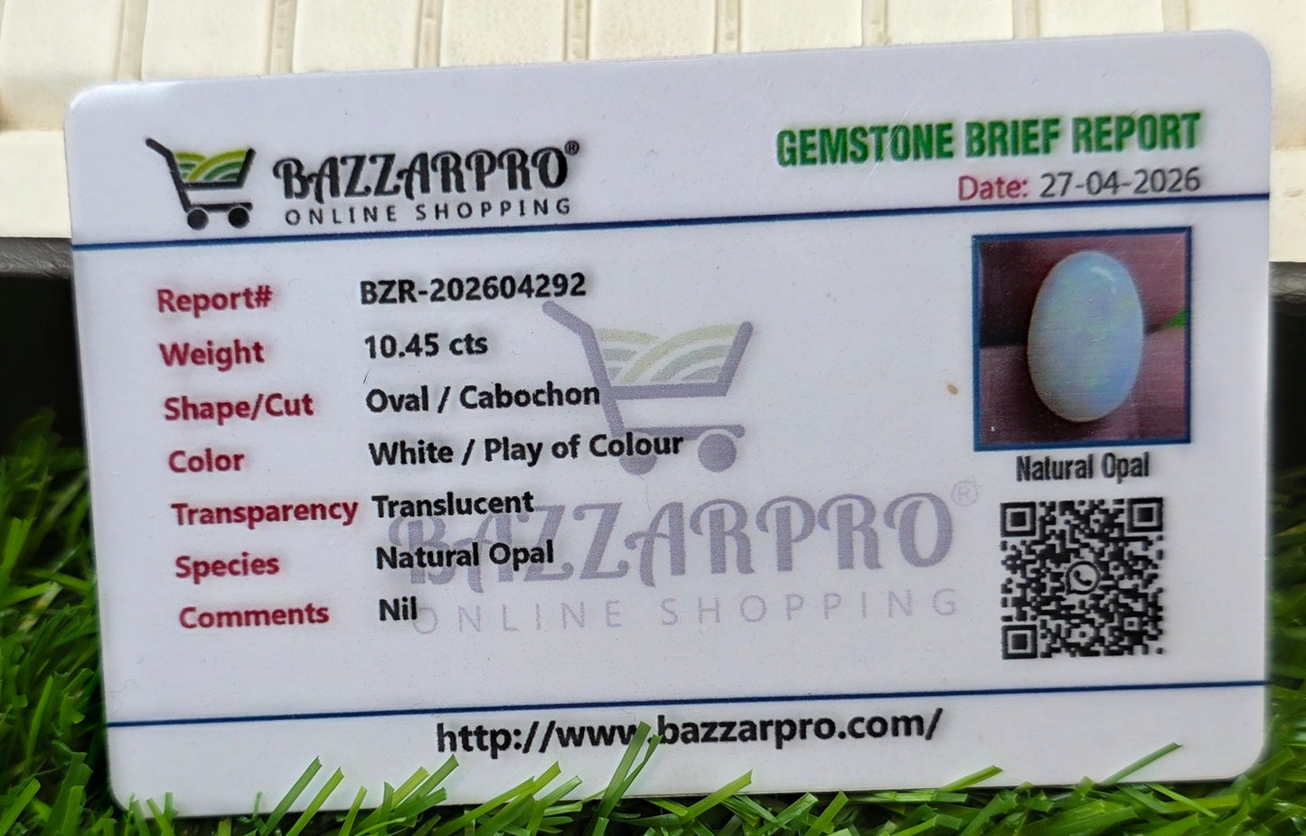 Premium Quality Opal With Lab Certificate