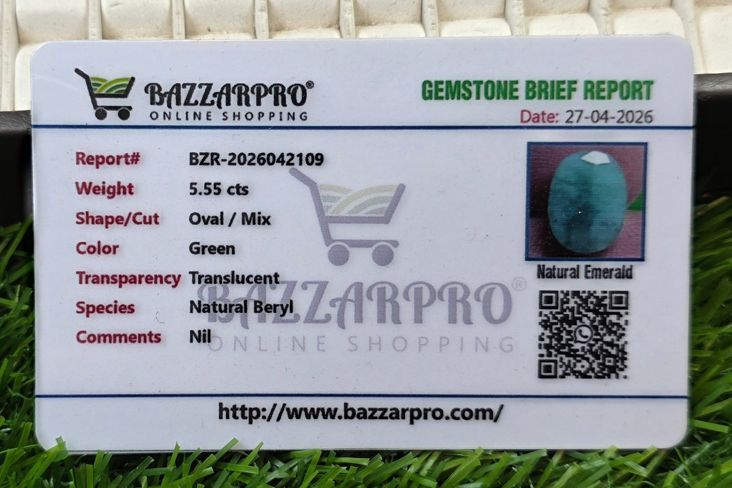 Premium Quality Zamurd With Lab Certificate