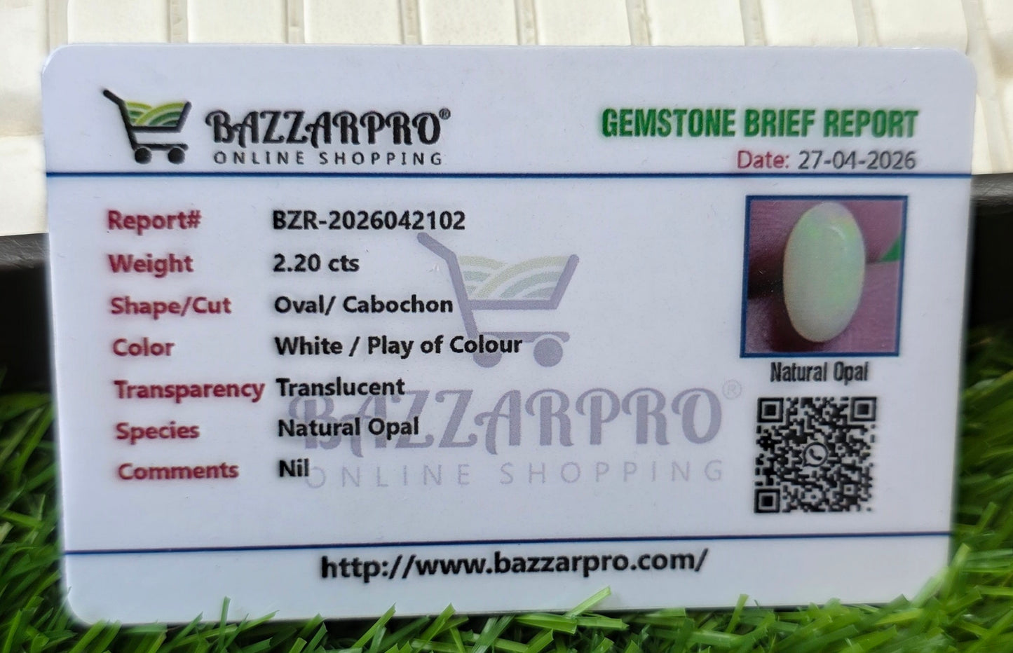 Premium Quality Opal With Lab Certificate