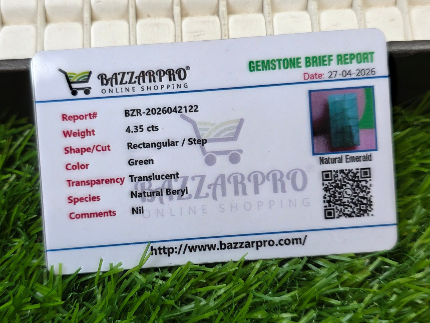 Premium Quality Zamurd With Lab Certificate