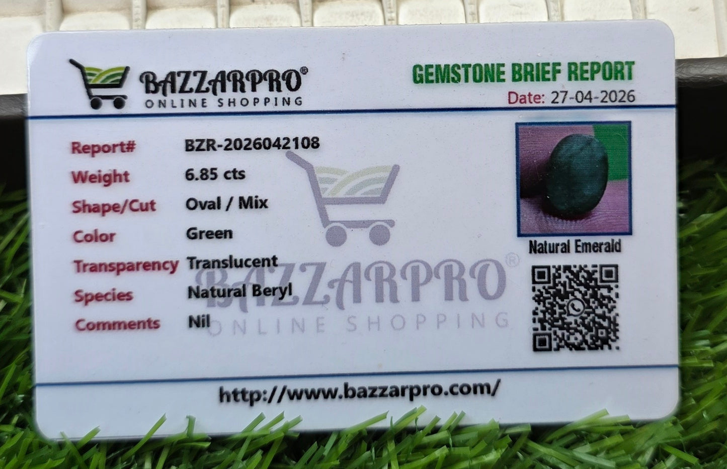 Premium Quality Zamurd With Lab Certificate