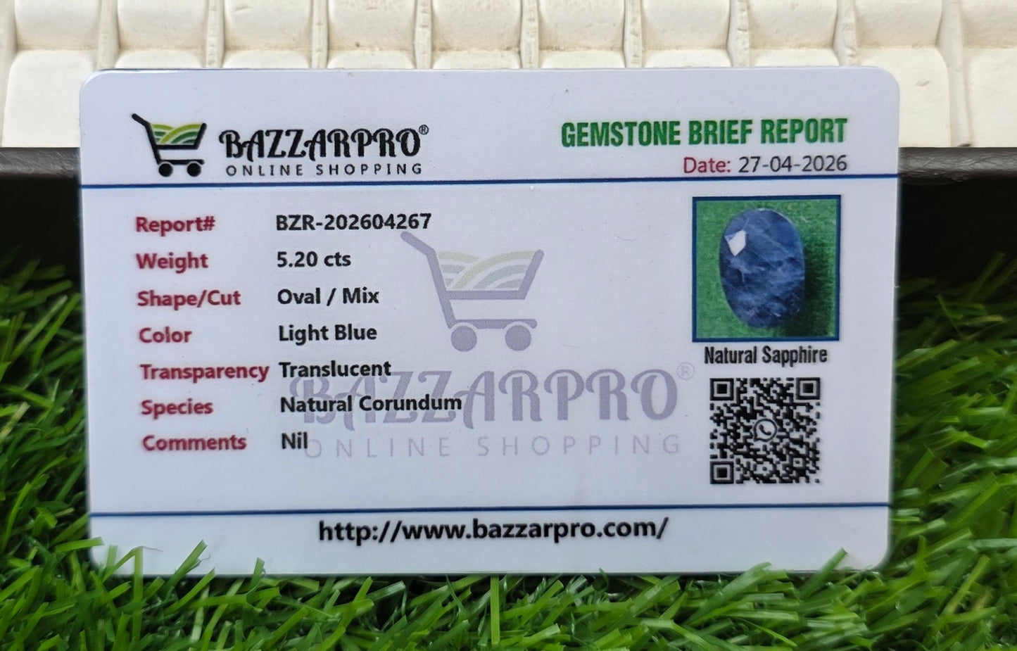 Premium Quality Neelam With Lab Certificate