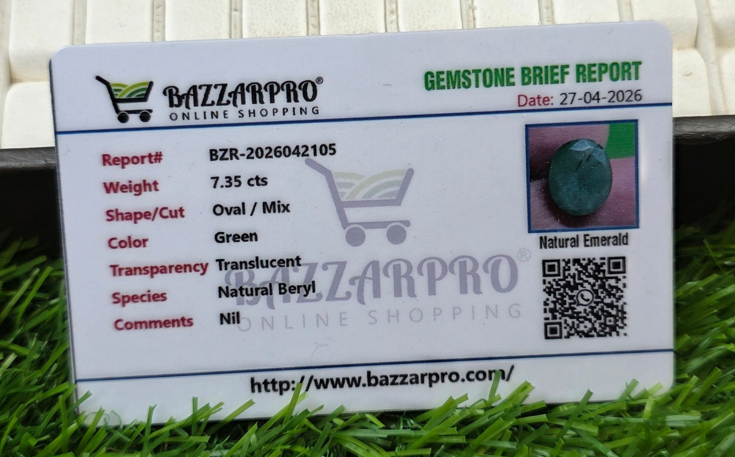Premium Quality Zamurd With Lab Certificate