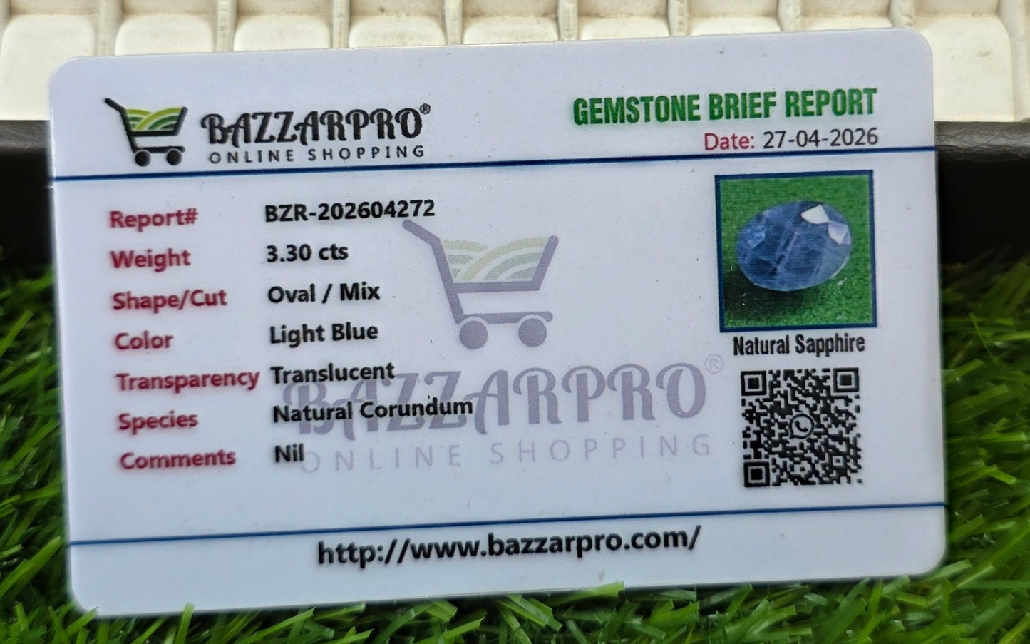 Premium Quality Neelam With Lab Certificate