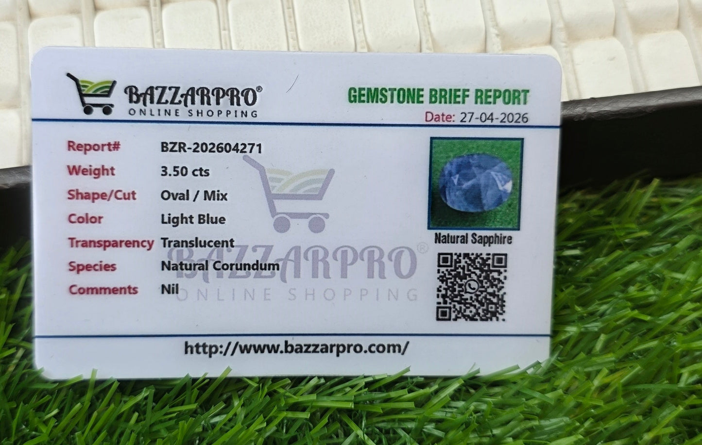 Premium Quality Neelam With Lab Certificate