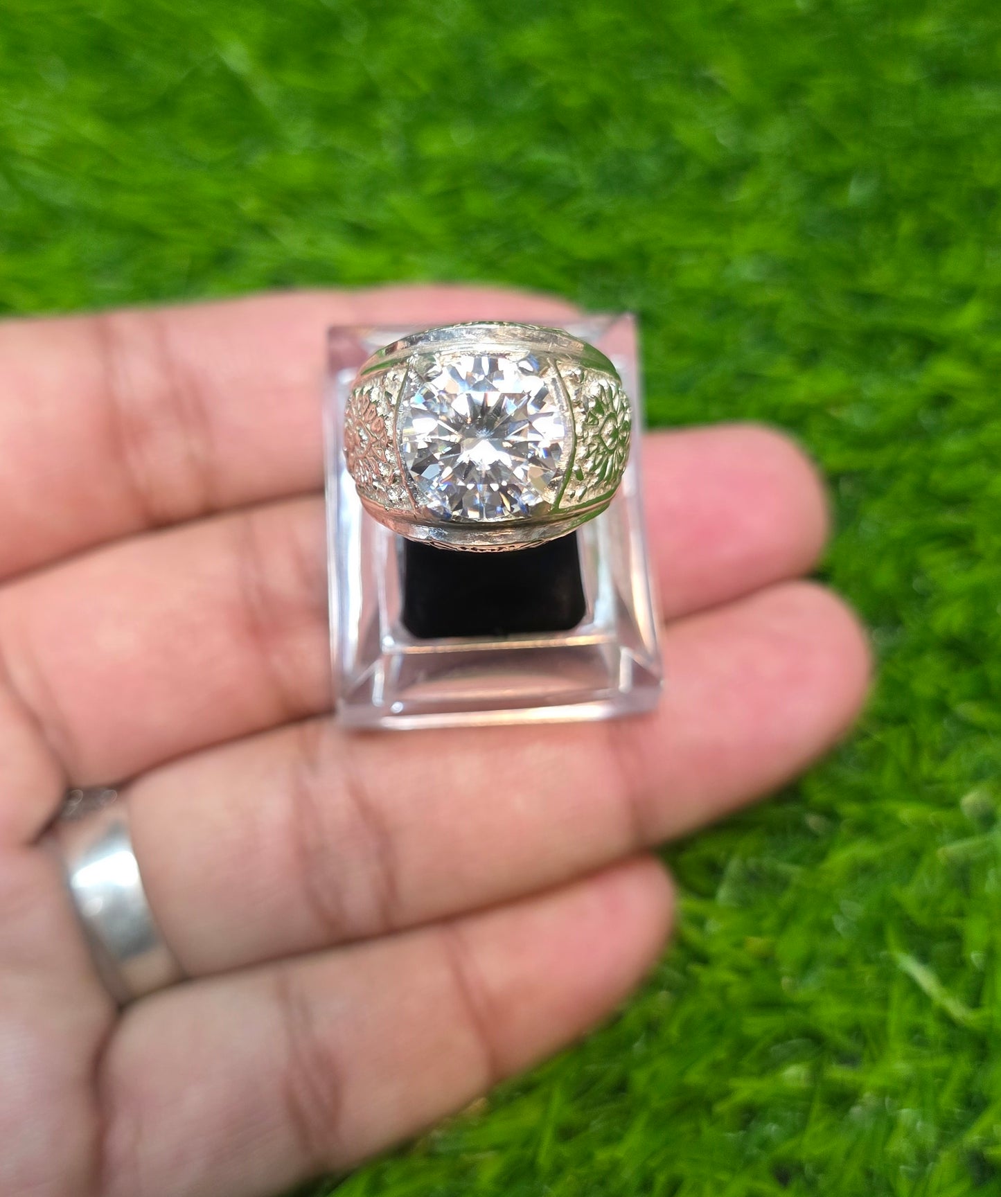 Premium Quality White Moissanite Ring