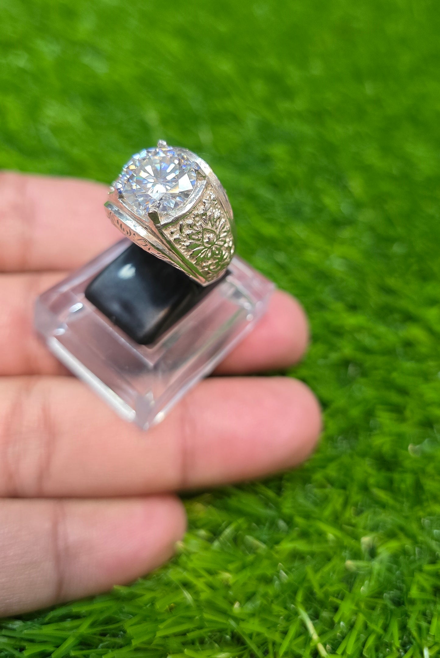 Premium Quality White Moissanite Ring