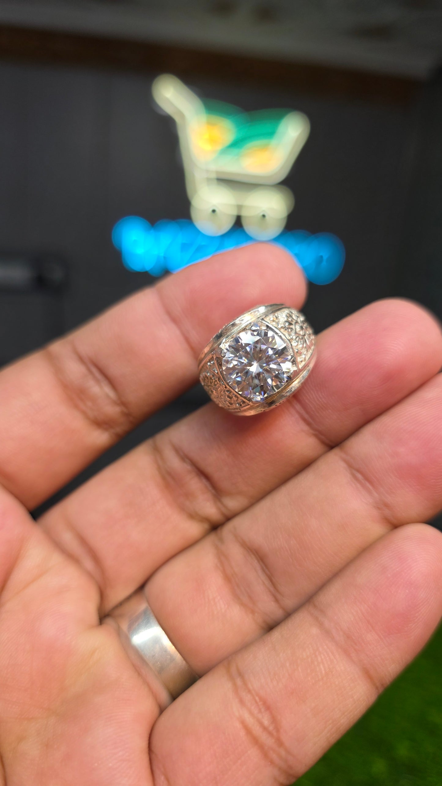 Premium Quality White Moissanite Ring