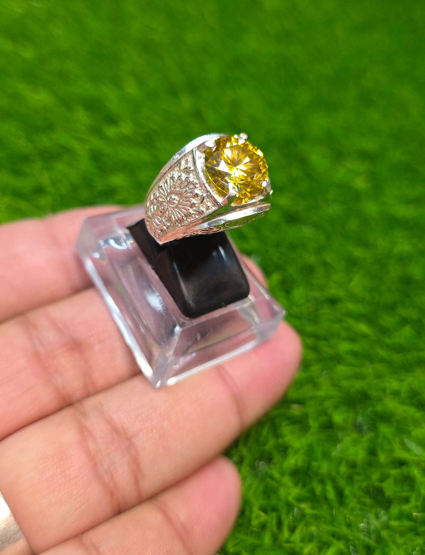 Premium Quality Yellow Moissanite Ring