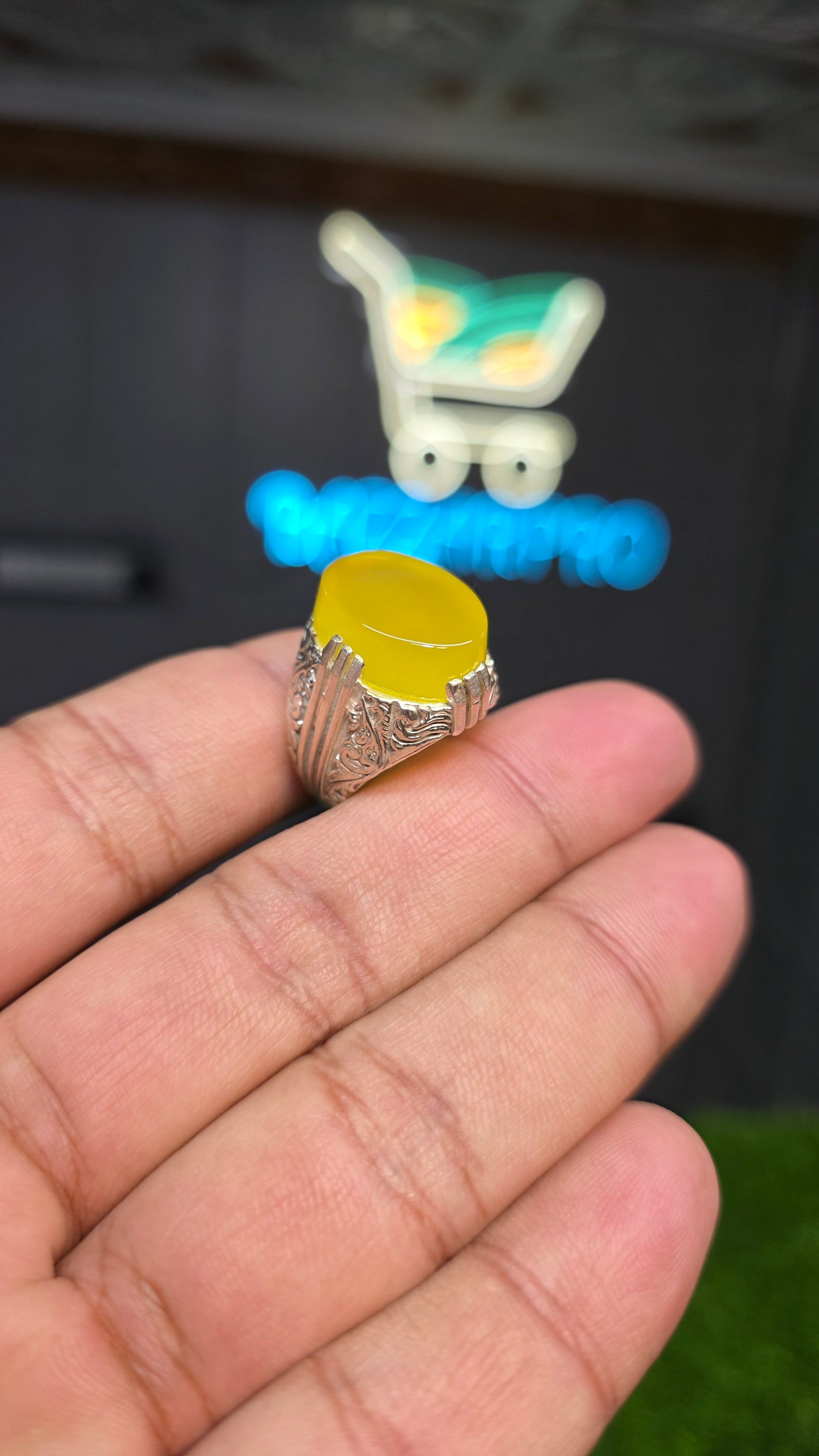 Premium Quality Zarad Aqeeq Ring