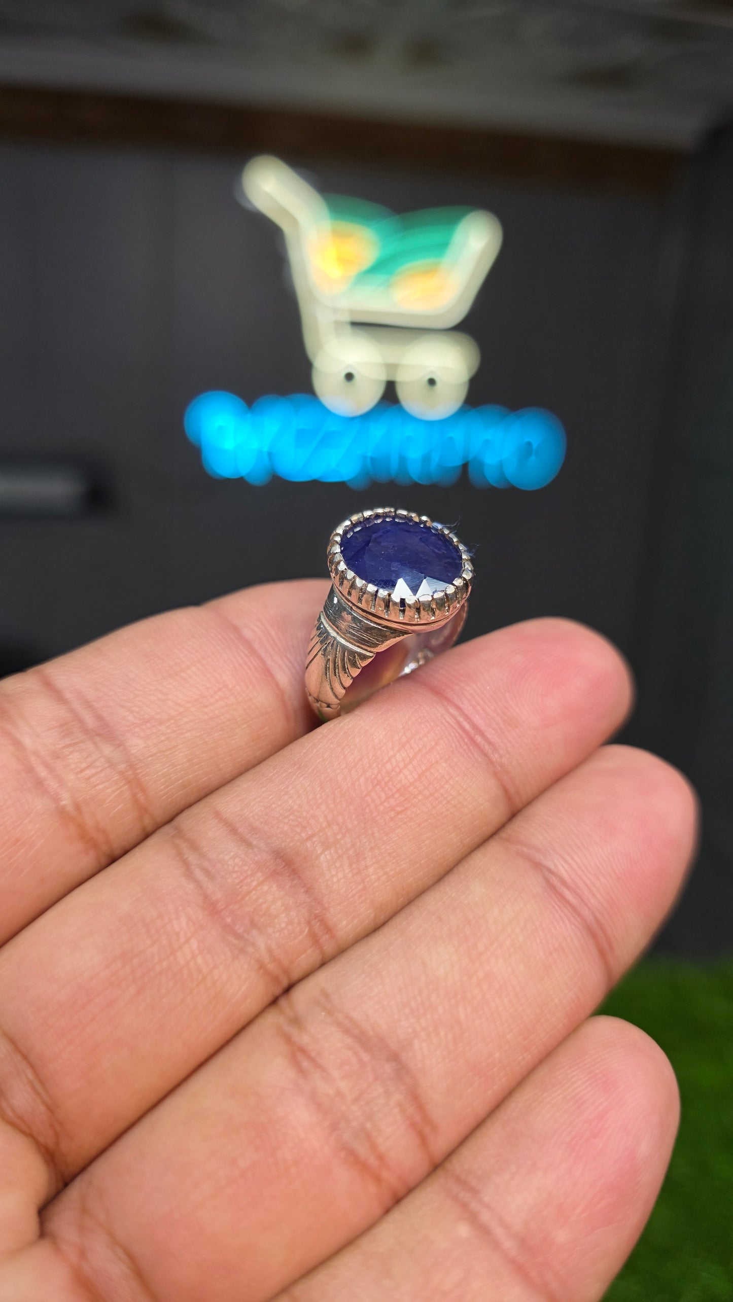 Premium Quality Neelam Ring