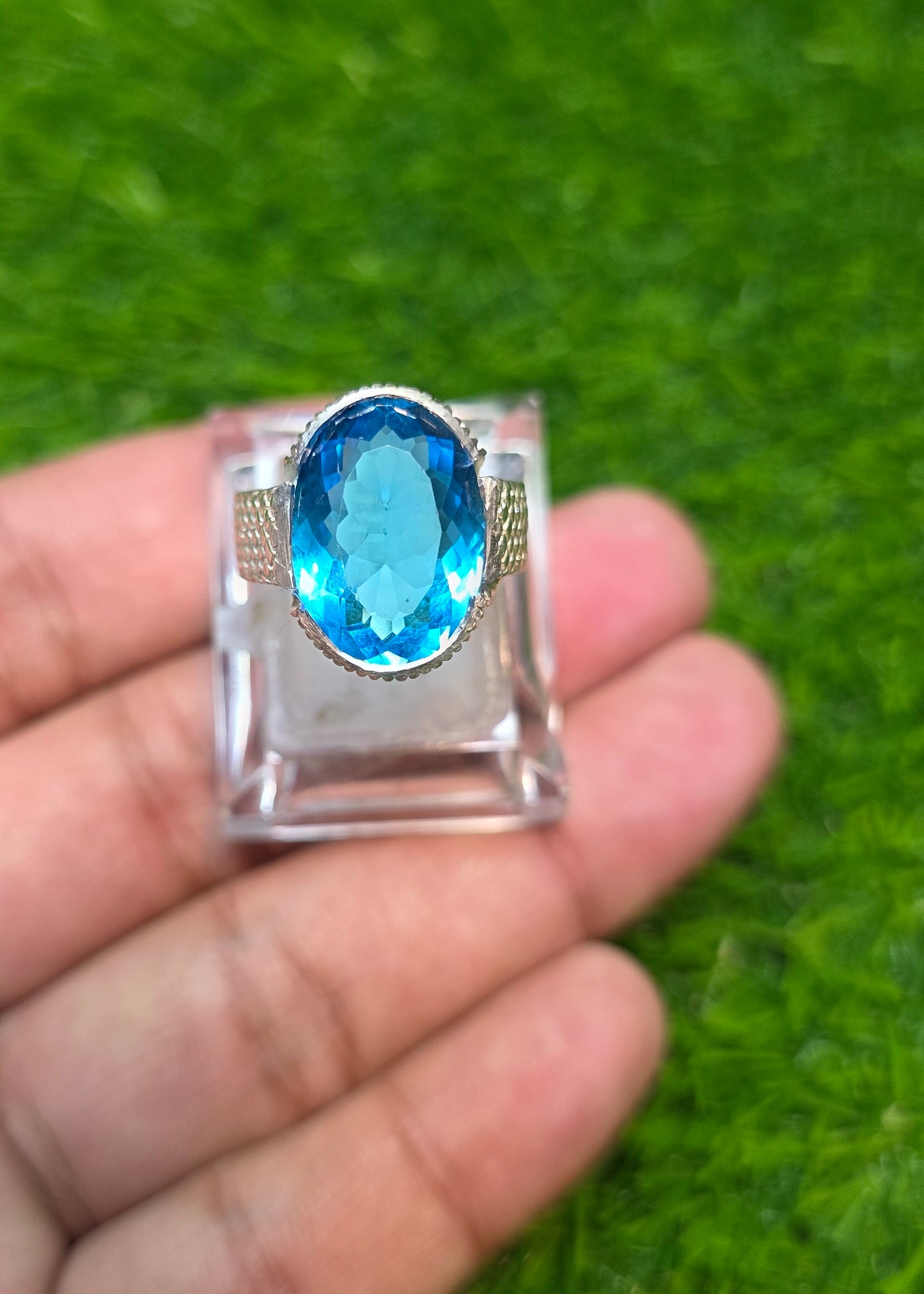 Premium Quality Blue Topaz Ring