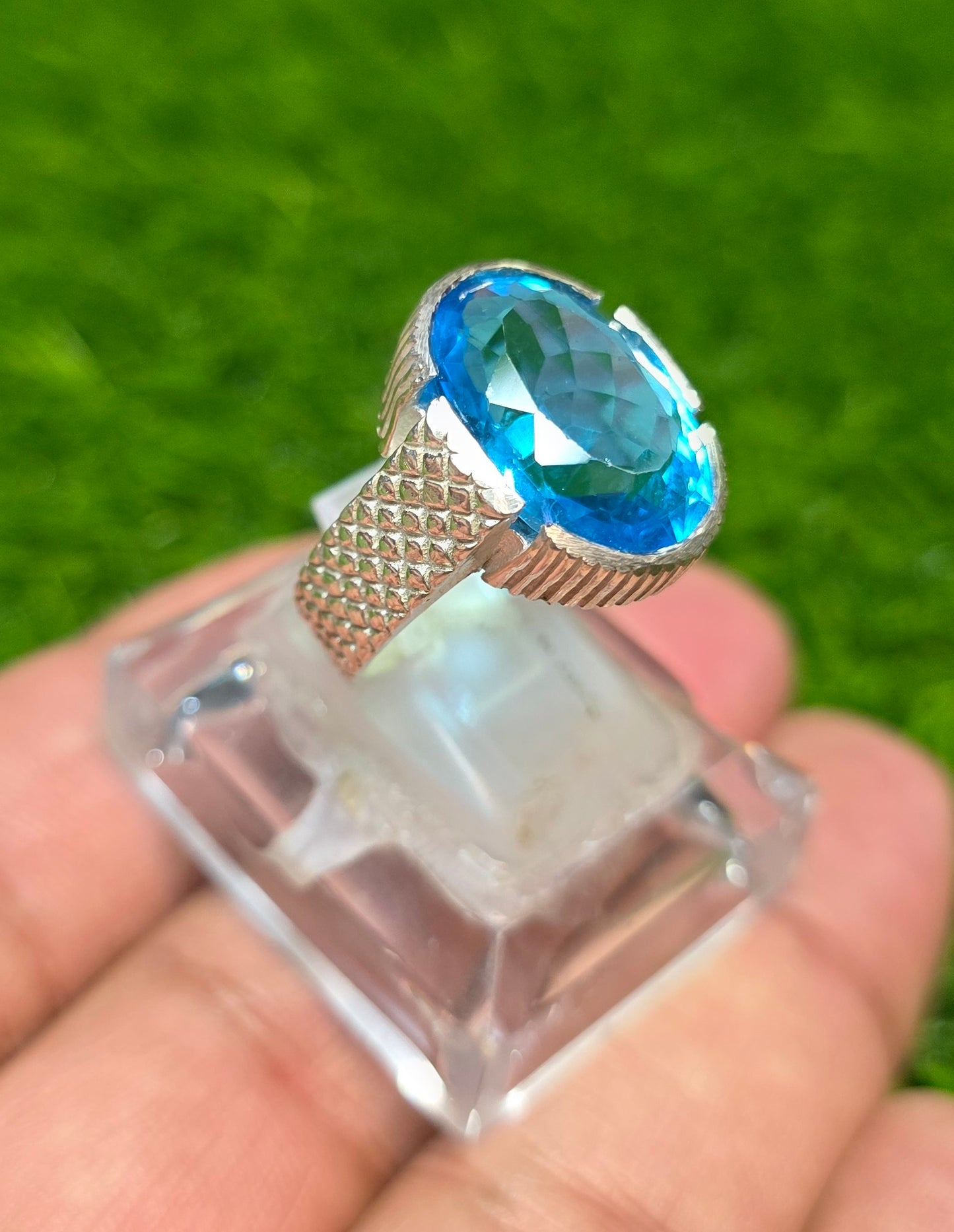 Premium Quality Blue Topaz Ring