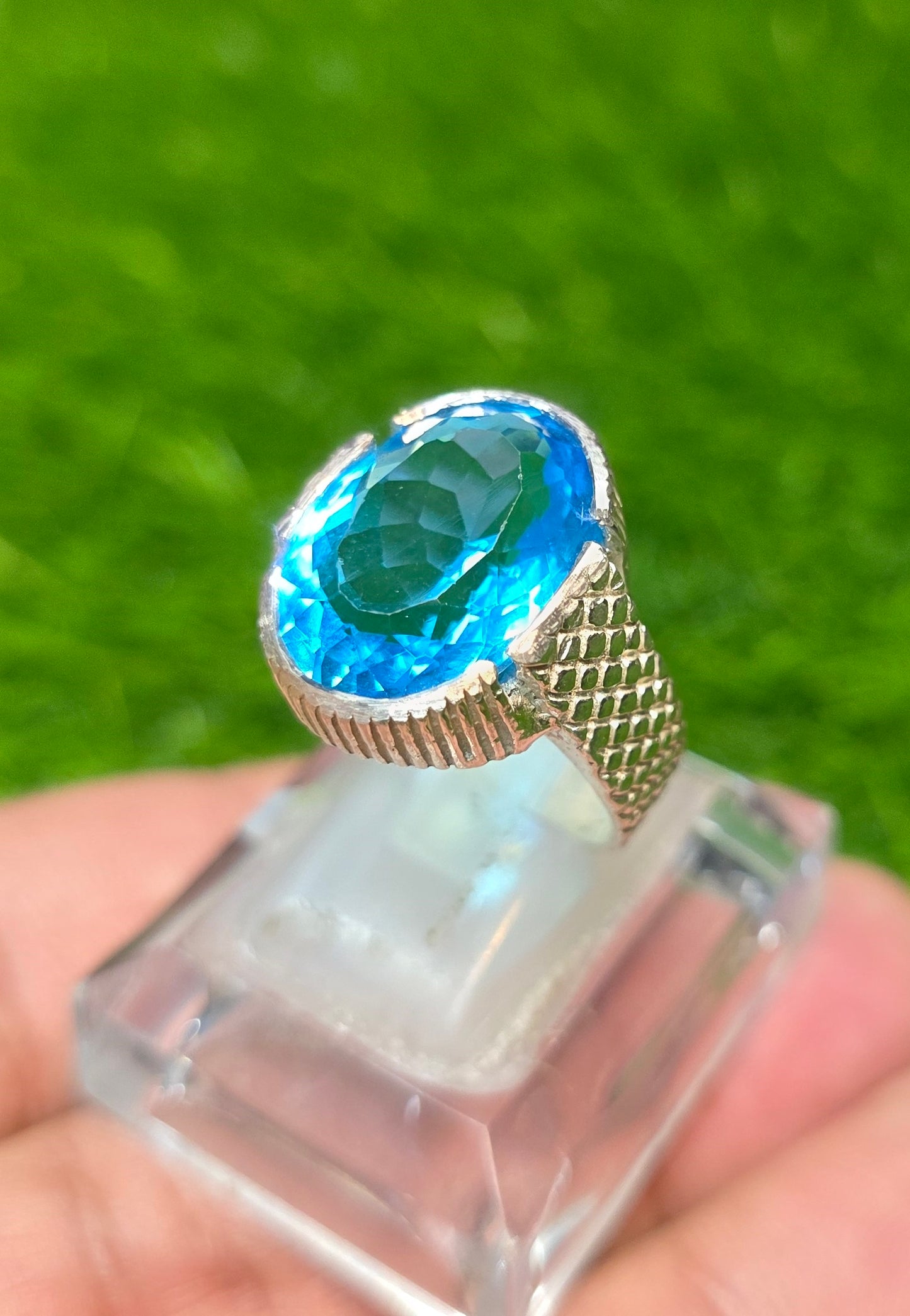 Premium Quality Blue Topaz Ring